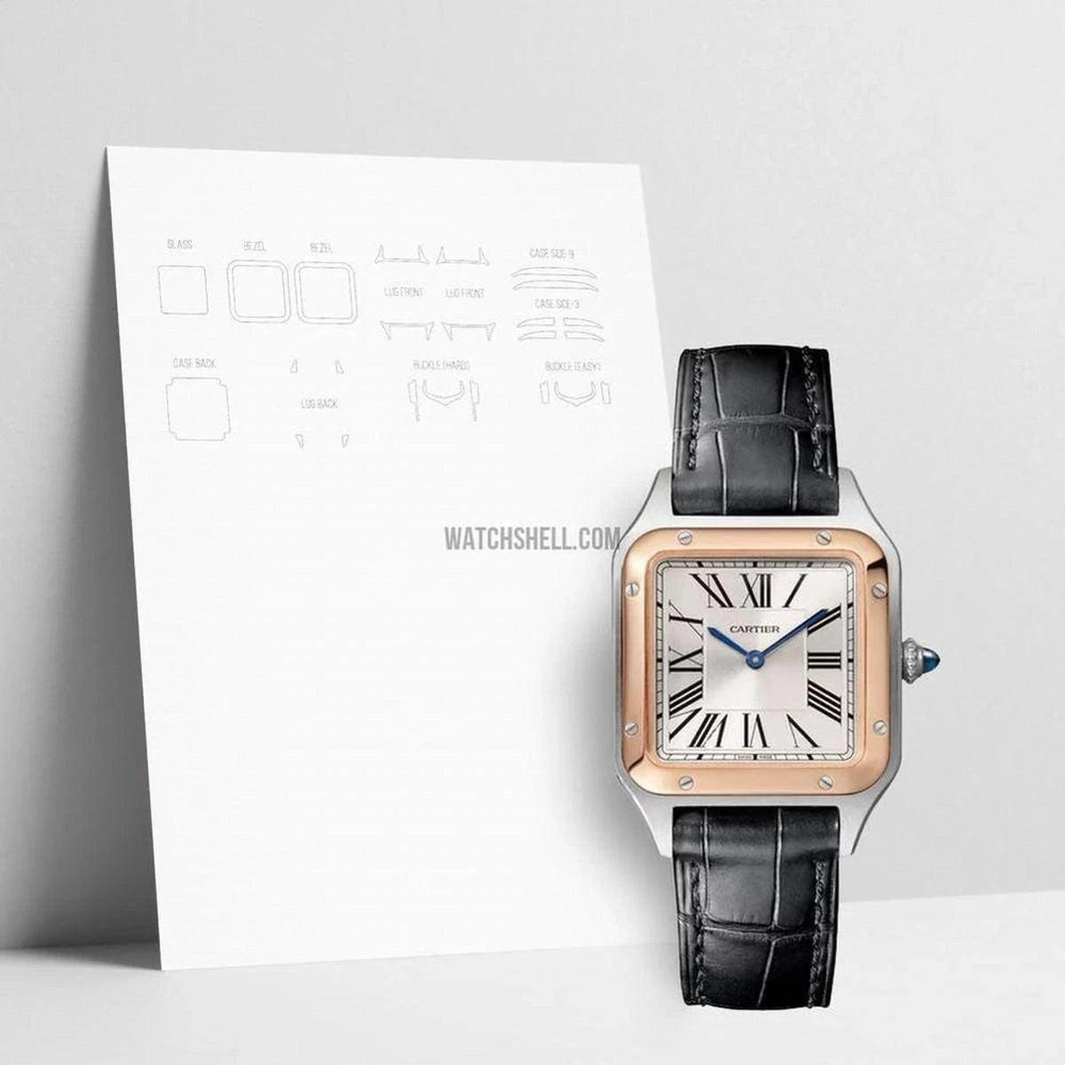 WatchShell Scratch Protection for Cartier Santos W2SA0038