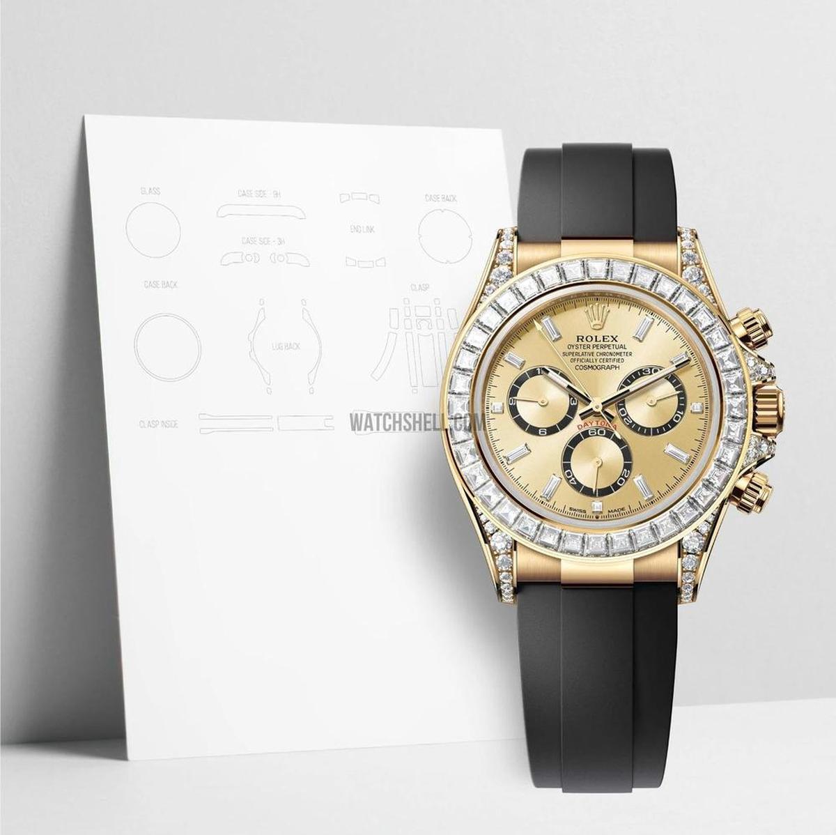 WatchShell Scratch Protection for Rolex Cosmograph Daytona 126538