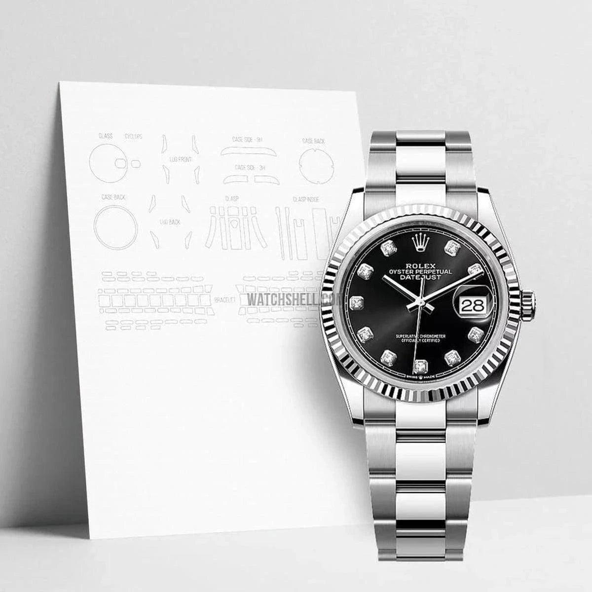 WatchShell Scratch Protection for Rolex Datejust 126234 OYS with Premium Film for Timeless Care