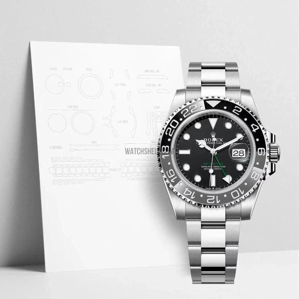 WatchShell Scratch Protection for Rolex GMT-Master II 126710 OYS Keep Your Timepiece Flawless