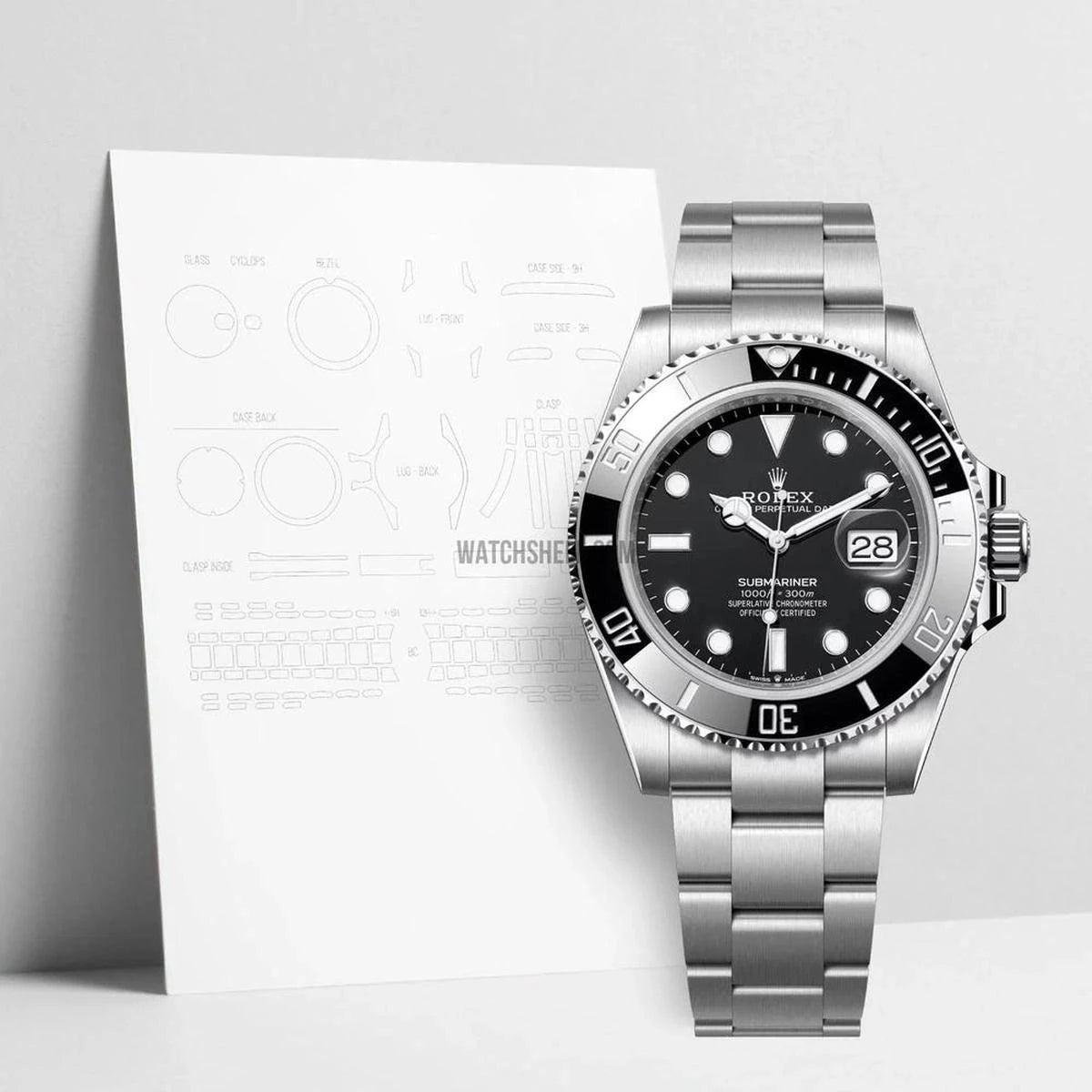 WatchShell Scratch Protection for Rolex Submariner 126610 to Keep Your Timepiece Pristine