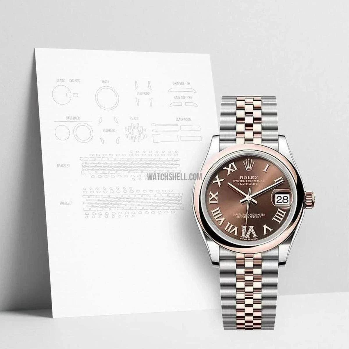 WatchShell Scratch Protection for Your Rolex Datejust 278241
