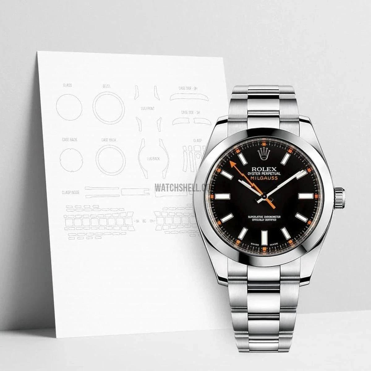 WatchShell Scratch Protection for Your Rolex Milgauss 116400 Edition