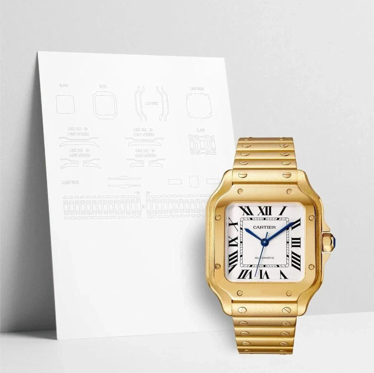WatchShell Watch Protective Film for Cartier Santos WGSA0030 Protection