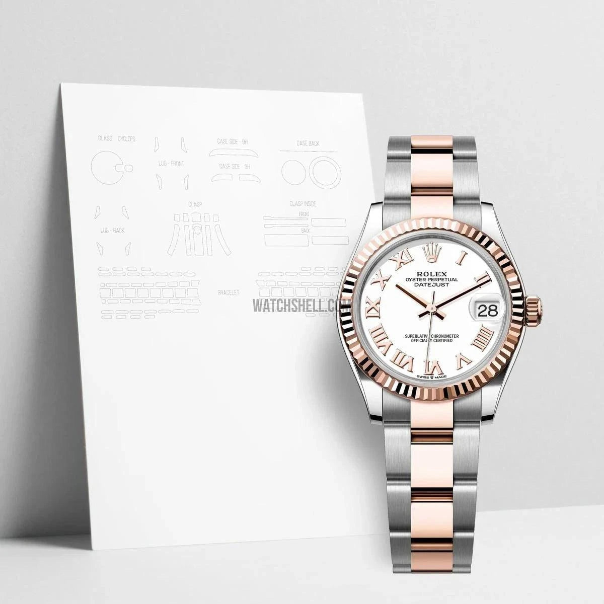 WatchShell Watch Protective Film for Rolex Datejust 278271 OYS Keep Your Timepiece Pristine