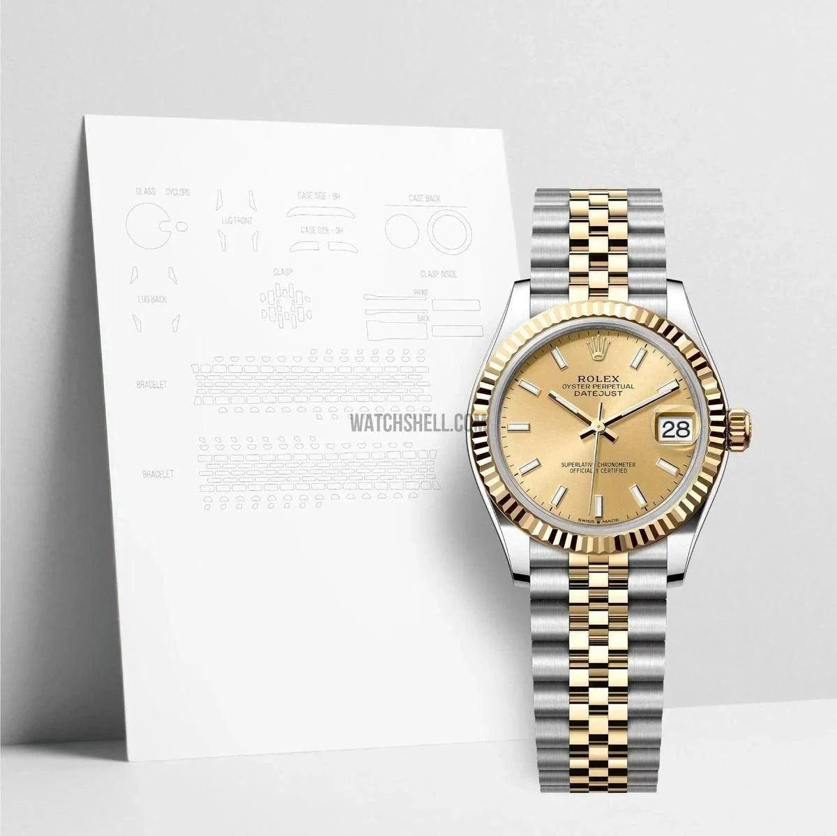 WatchShell Watch Protective Film For Rolex Datejust 278273 JUB Protect Your Investment