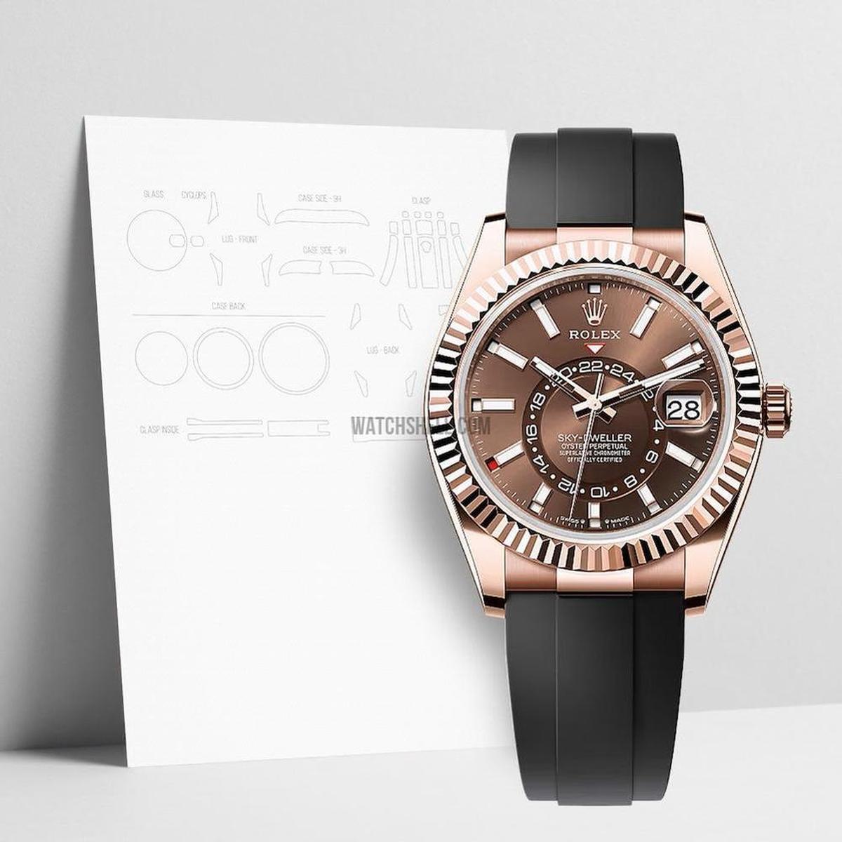 WatchShell watch protective film for Rolex Sky-Dweller 336235