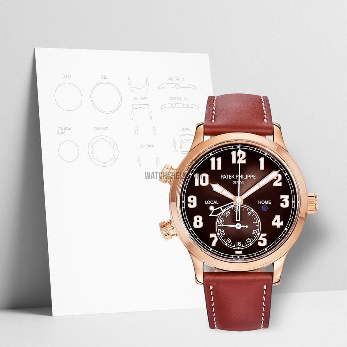 WatchShell's Premium Protection Film for Patek Philippe Calatrava Pilot 5524R.