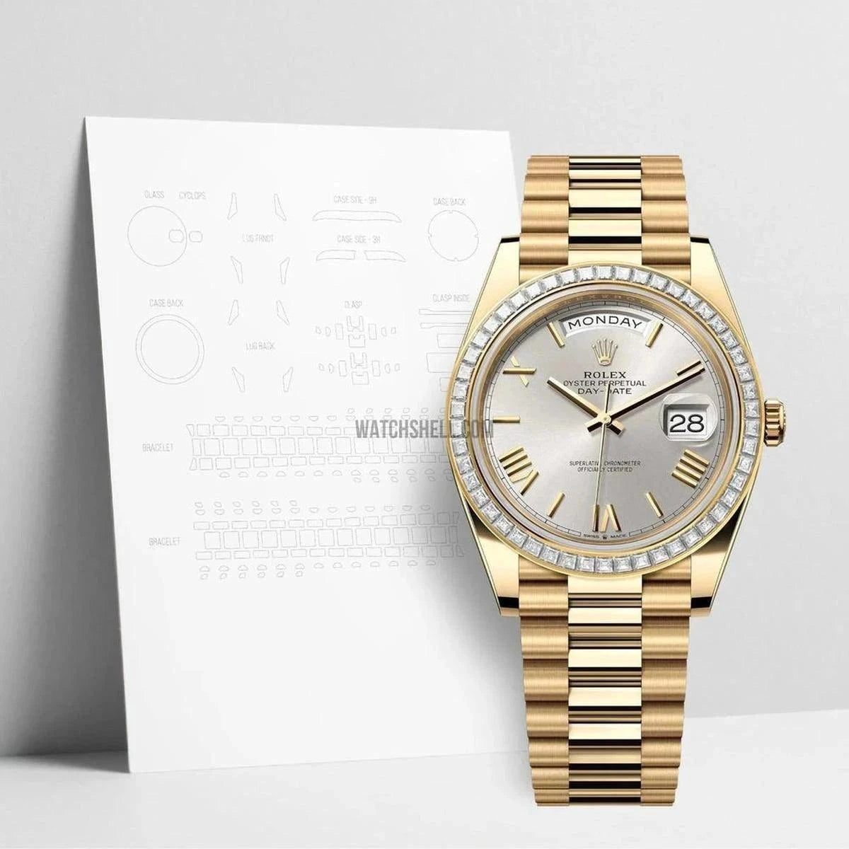 WatchShell’s Vital Scratch Protection for Rolex Day-Date 228398