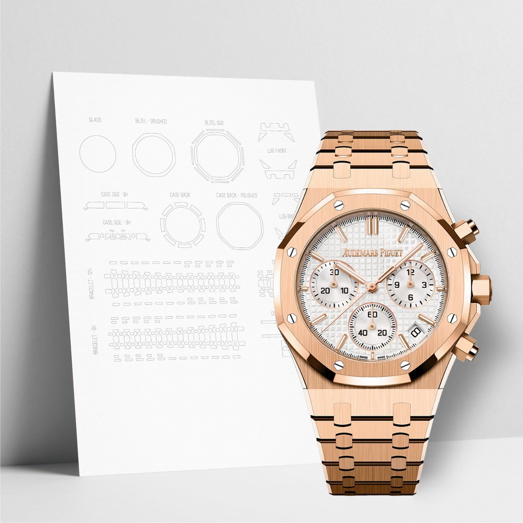 WATCHSHELL AUDEMARS PIGUET ROYAL OAK 26240OR.OO.1320OR.07 41MM PROTECTIVE FILM