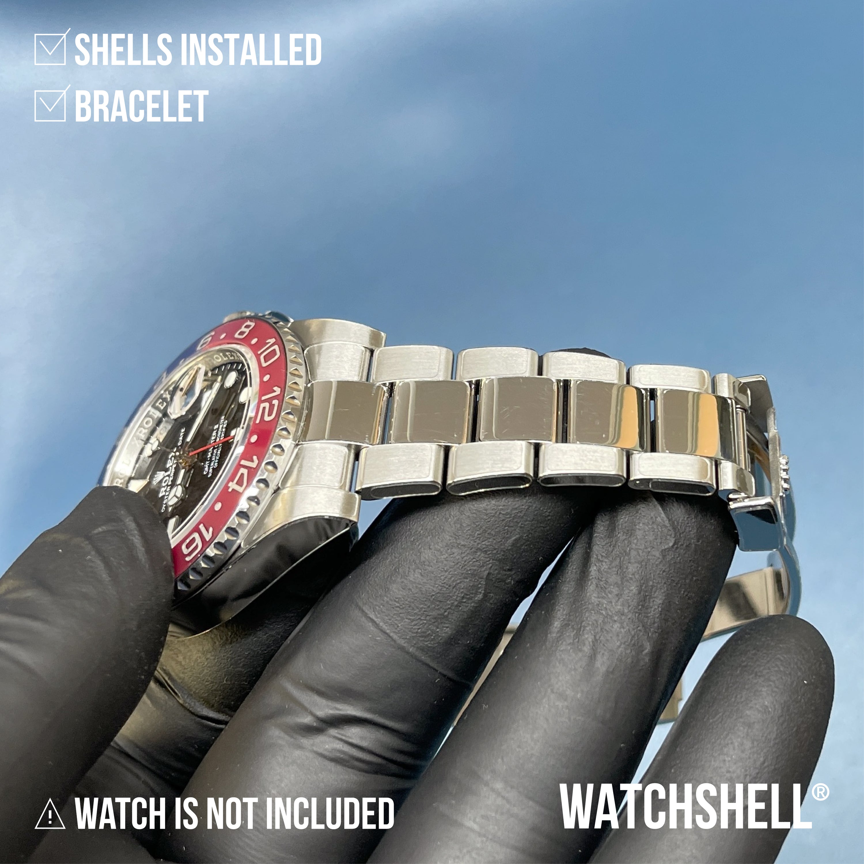 WATCHSHELL ROLEX GMT-MASTER II 126710BLRO 40MM OYSTER PROTECTIVE FILM