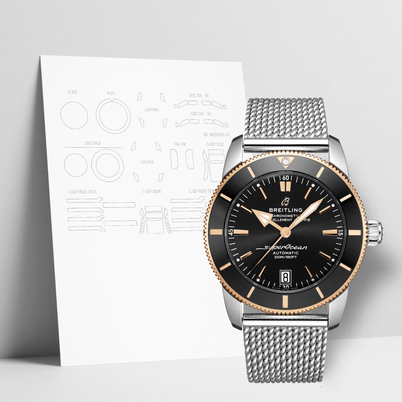 WATCHSHELL BREITLING SUPEROCEAN UB2010121B1A1 42MM PROTECTIVE FILM