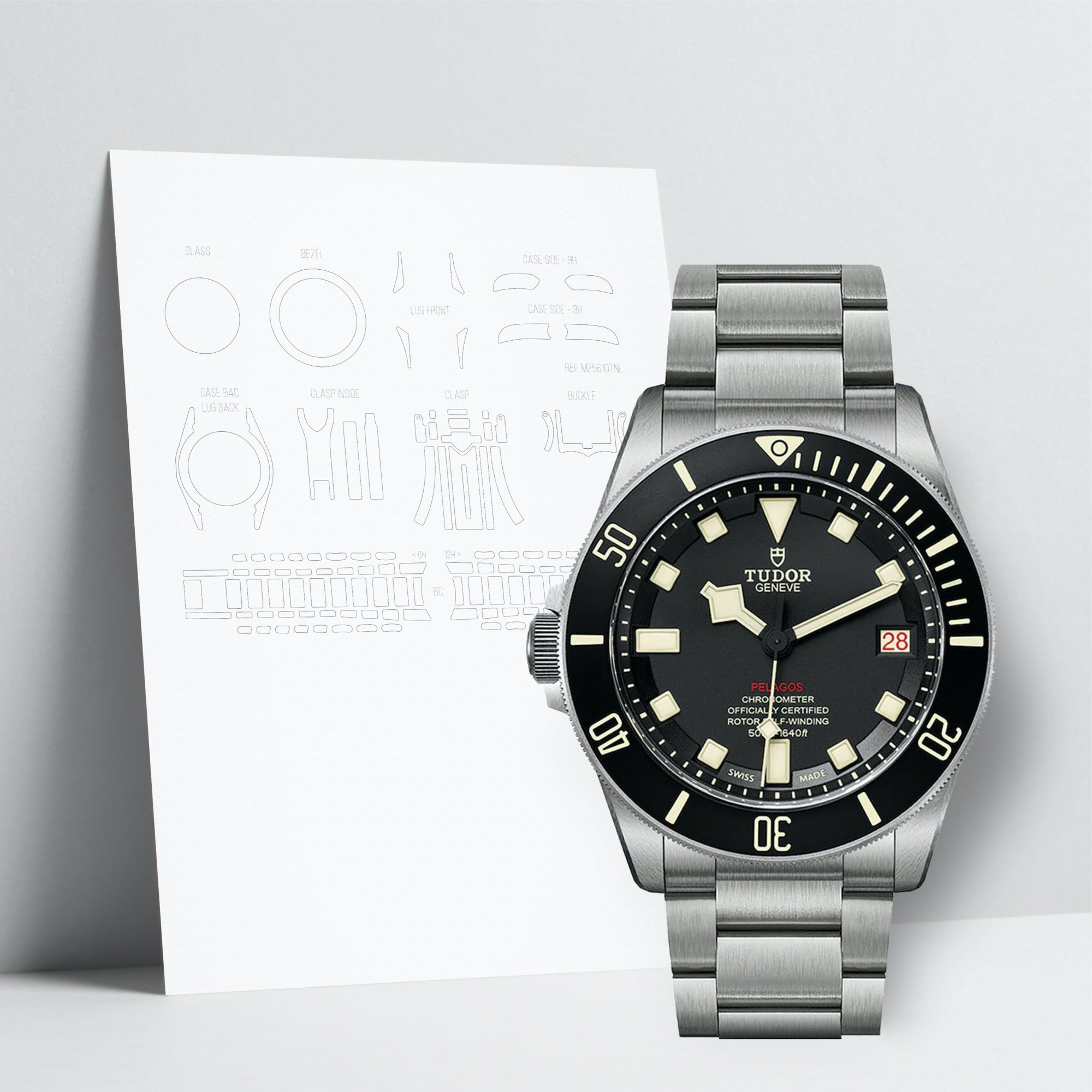 WATCHSHELL TUDOR PELAGOS M25610TNL 42MM PROTECTIVE FILM