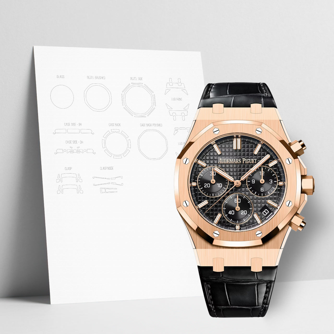 WATCHSHELL AUDEMARS PIGUET ROYAL OAK 26240OR.OO.D002CR.02 41MM PROTECTIVE FILM