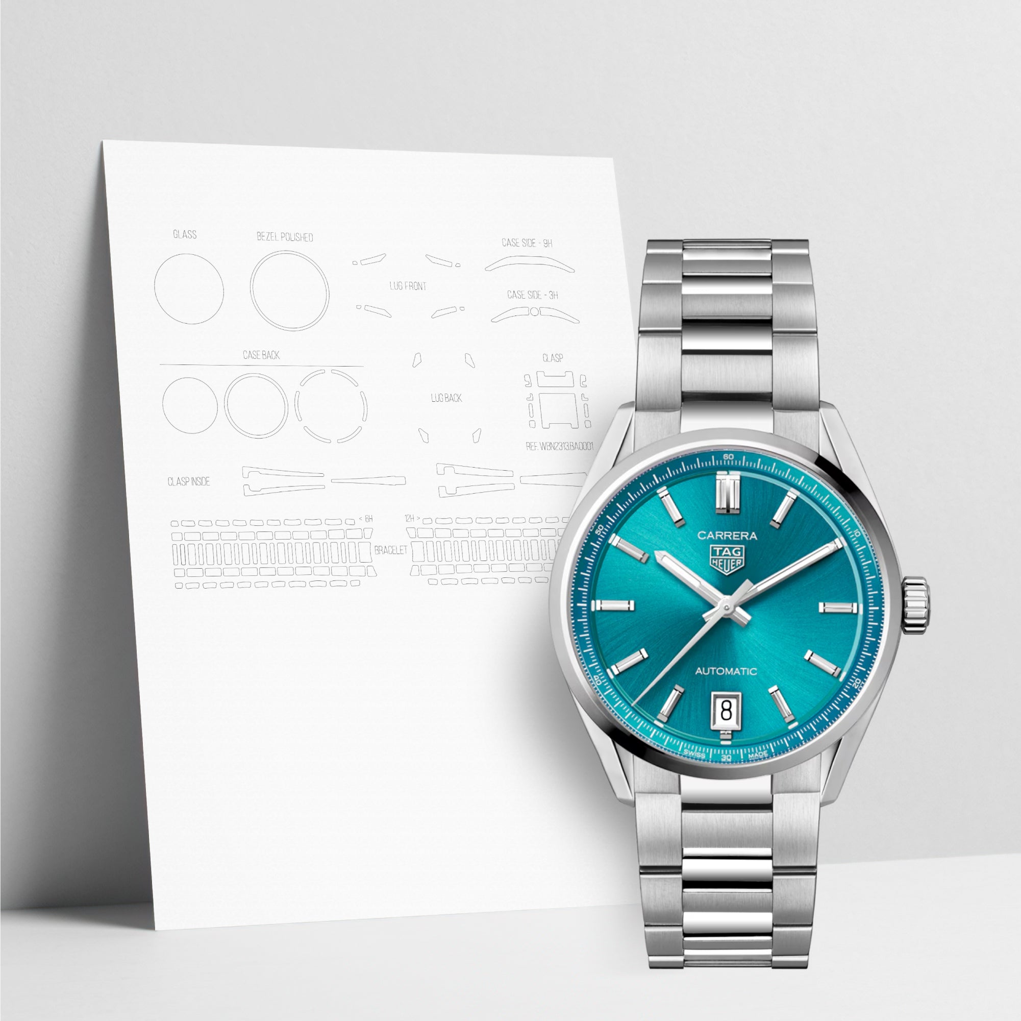 WATCHSHELL TAG HEUER CARRERA WBN2316.BA0001 36MM PROTECTIVE FILM