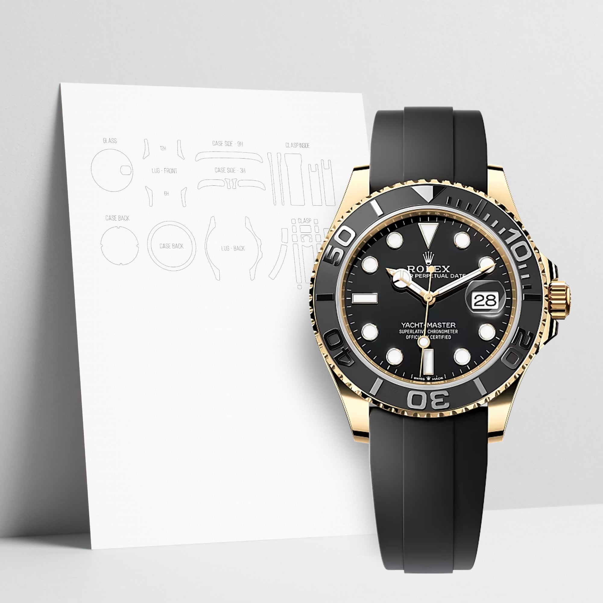WATCHSHELL ROLEX YACHT-MASTER 226658 42MM OYSTERFLEX PROTECTIVE FILM