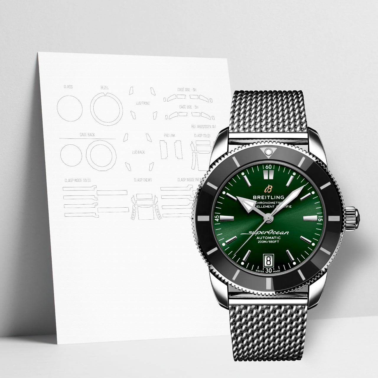 WATCHSHELL BREITLING SUPEROCEAN AB2010121L1A1 42MM PROTECTIVE FILM