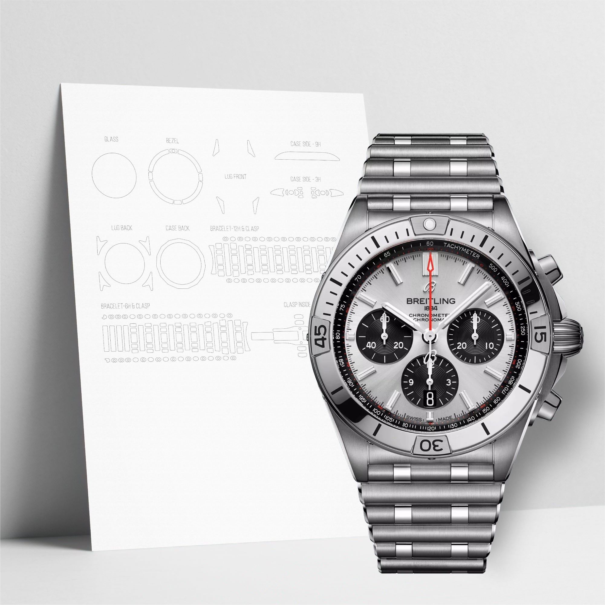 WATCHSHELL BREITLING CHRONOMAT AB0134101G1A1 42MM PROTECTIVE FILM