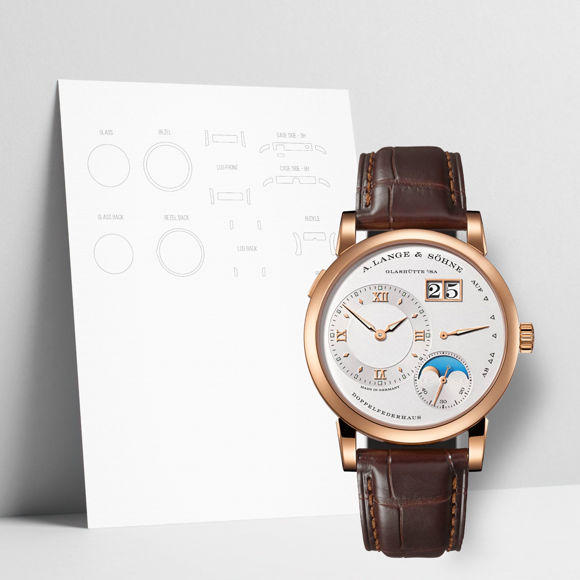 WATCHSHELL A. LANGE & SOHNE LANGE 1 192.032 38.5MM PROTECTIVE FILM