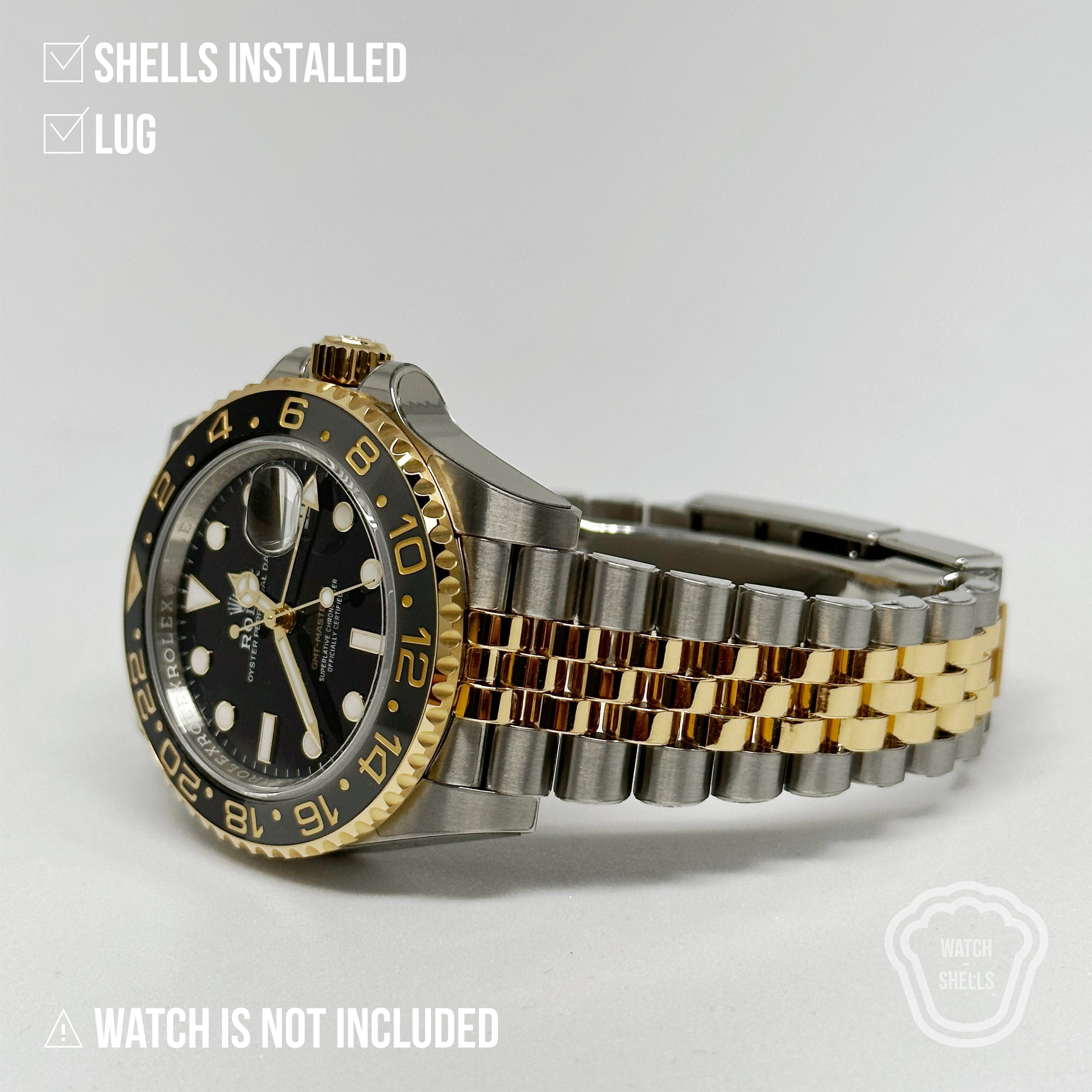 WATCHSHELL ROLEX GMT-MASTER II 126713GRNR 40MM JUBILEE PROTECTIVE FILM