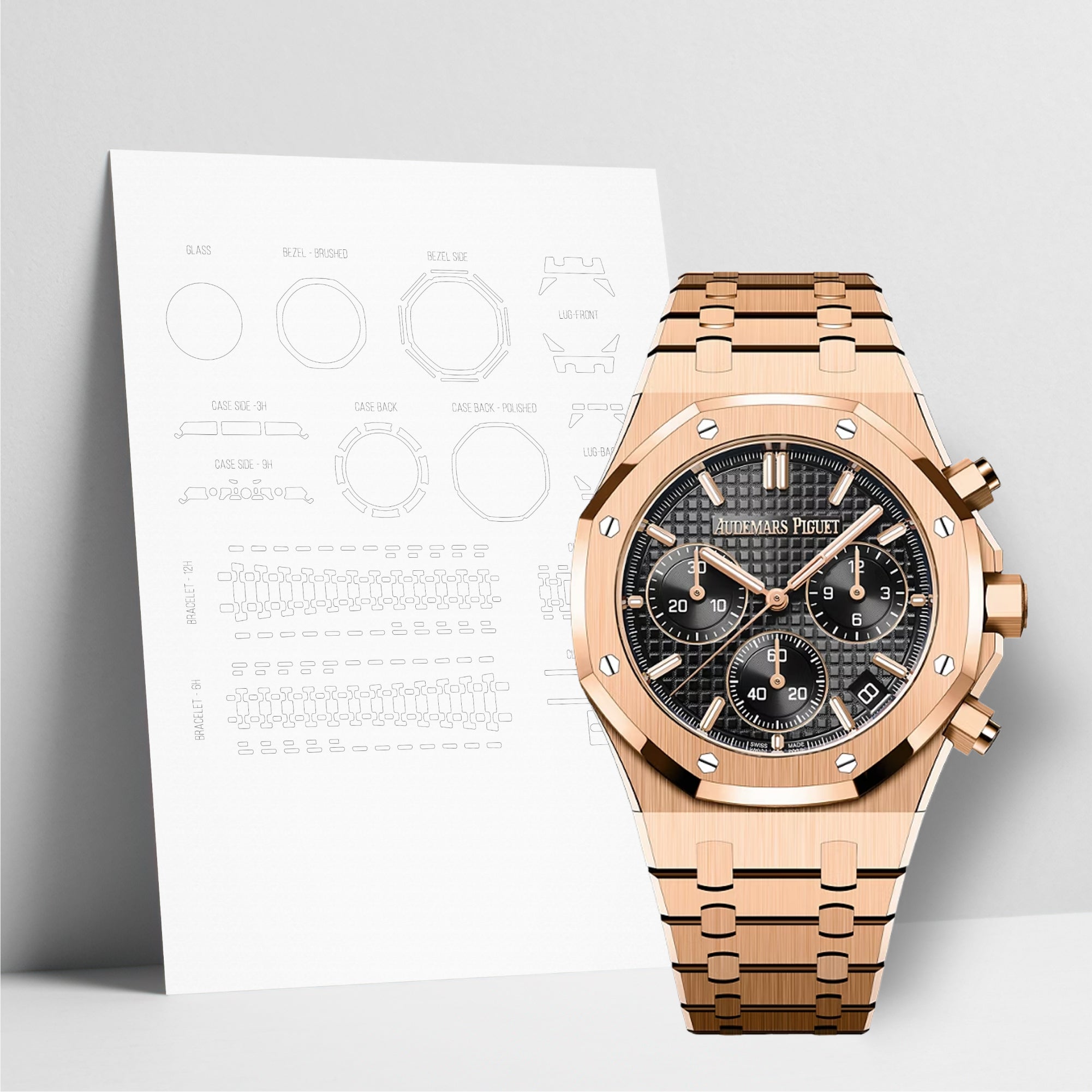 WATCHSHELL AUDEMARS PIGUET ROYAL OAK 26240OR.OO.1320OR.06 41MM PROTECTIVE FILM