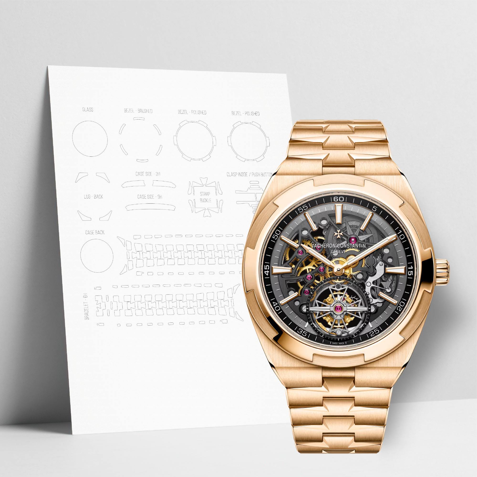 WATCHSHELL VACHERON CONSTANTIN OVERSEAS 6000V/210R 42.5MM PROTECTIVE FILM