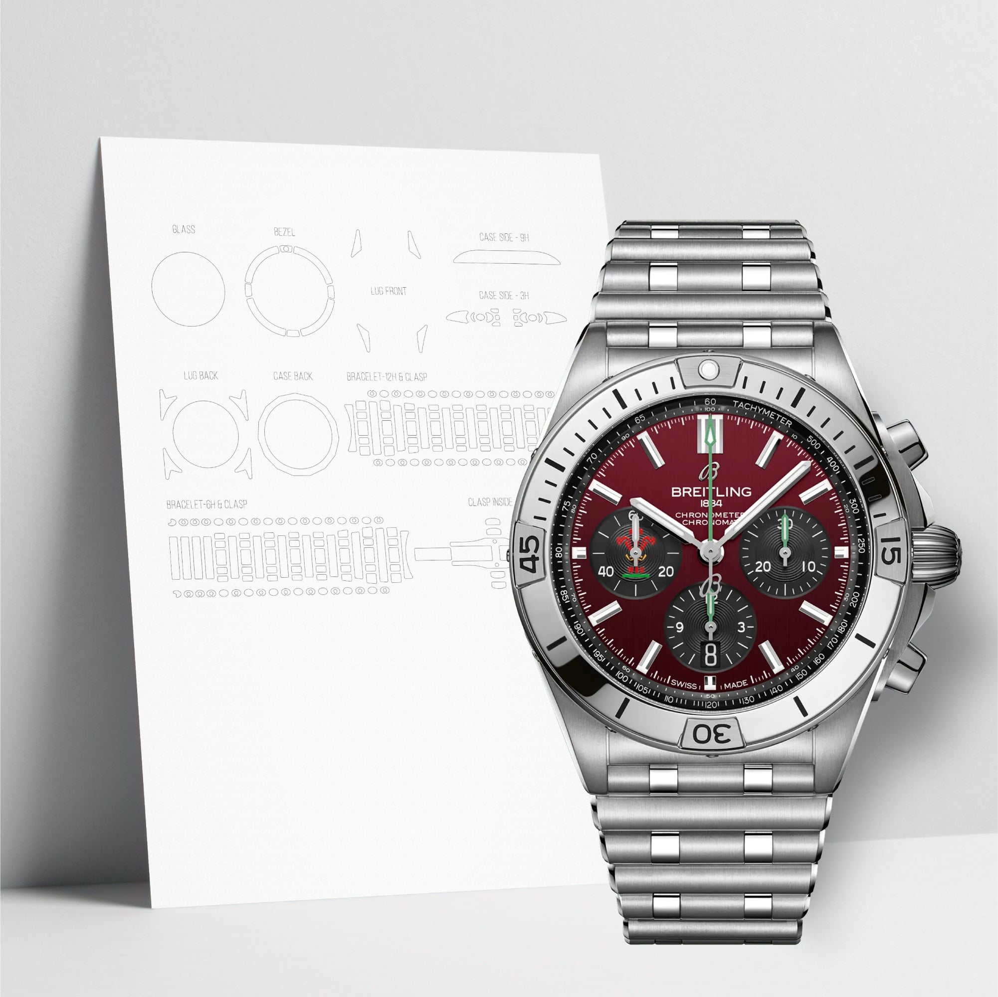WATCHSHELL BREITLING CHRONOMAT AB0134A61K1A1 42MM PROTECTIVE FILM