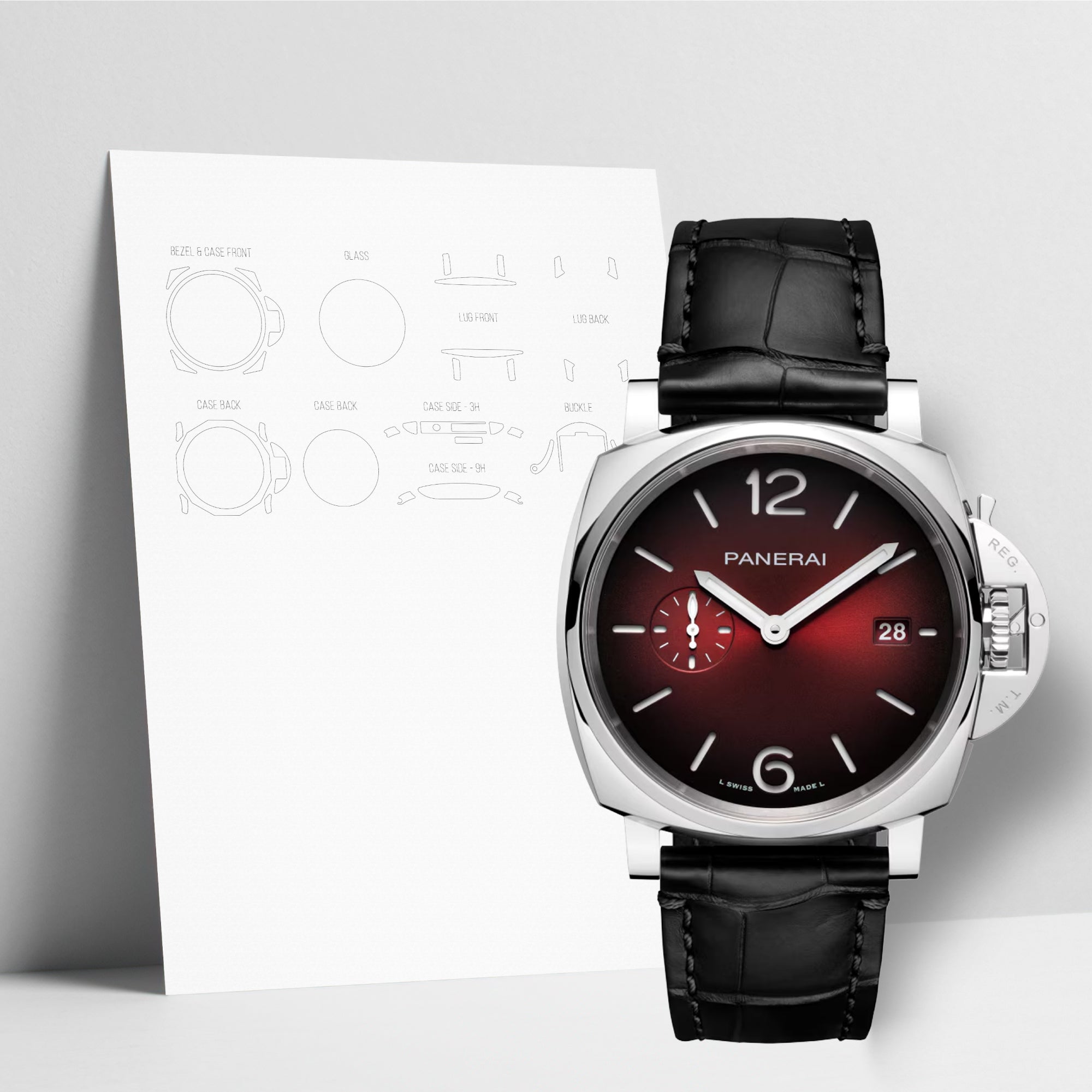 WATCHSHELL PANERAI LUMINOR PAM24 42MM PROTECTIVE FILM