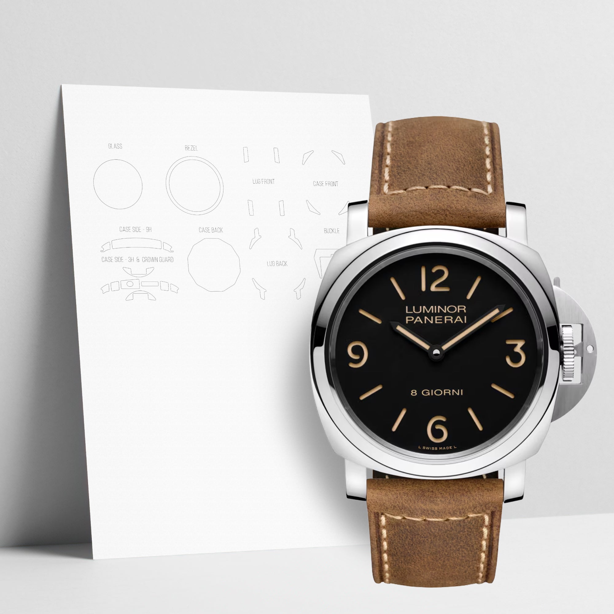 WATCHSHELL PANERAI LUMINOR PAM-00914 44MM PROTECTIVE FILM