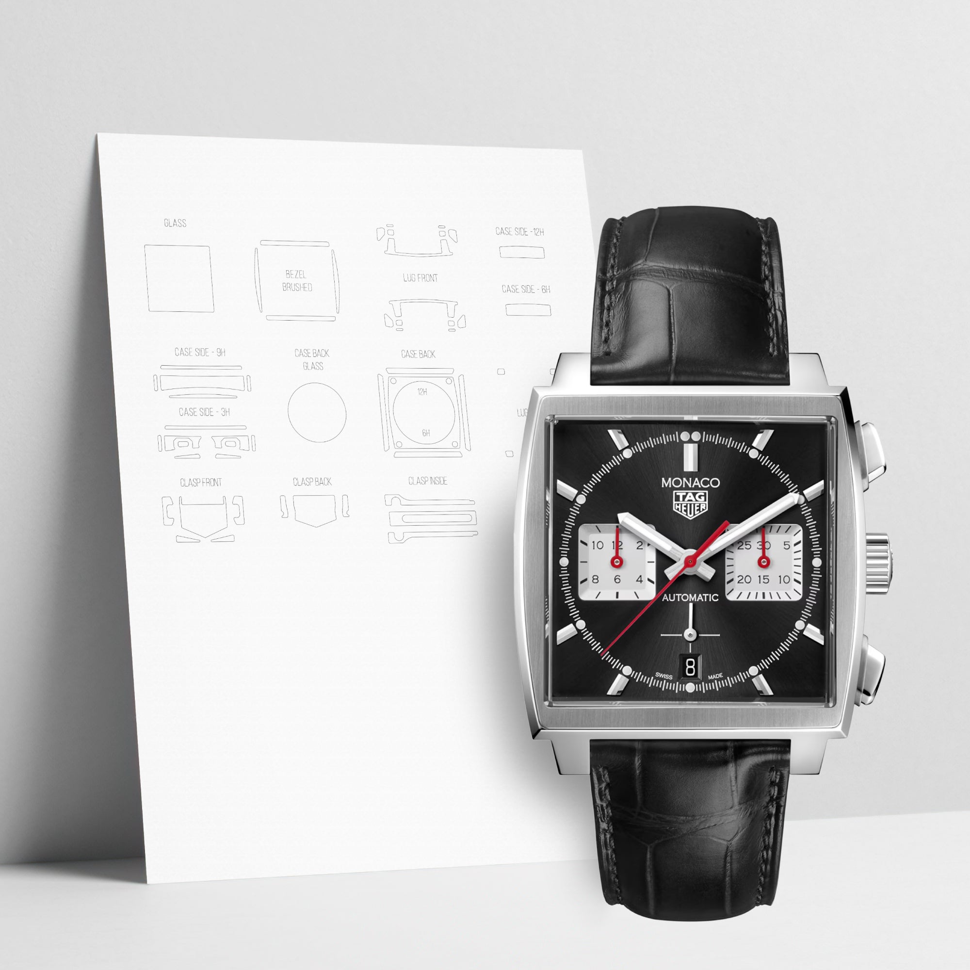 WATCHSHELL TAG HEUER MONACO CBL2113.FC6177 39MM PROTECTIVE FILM