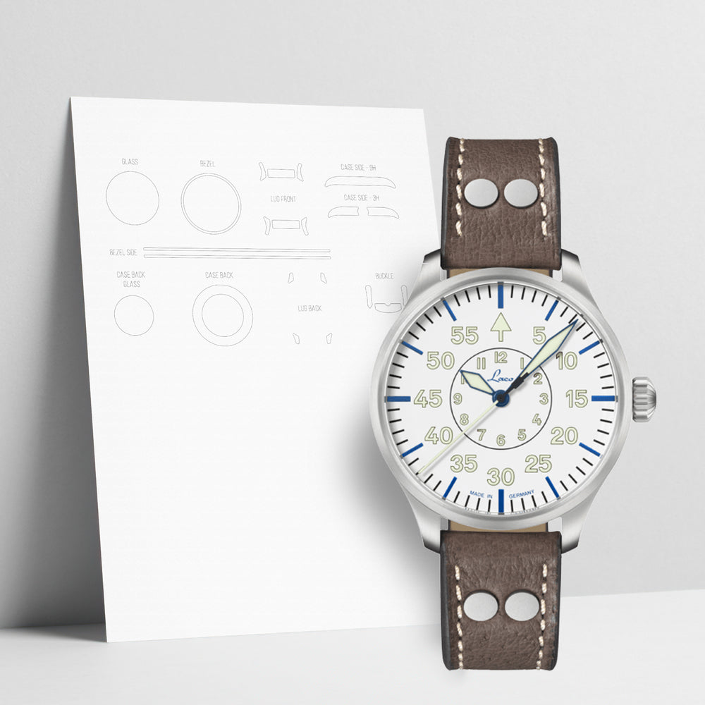 WATCHSHELL LACO PILOT WATCHES BASIC AACHEN POLAR 39MM PROTECTIVE FILM