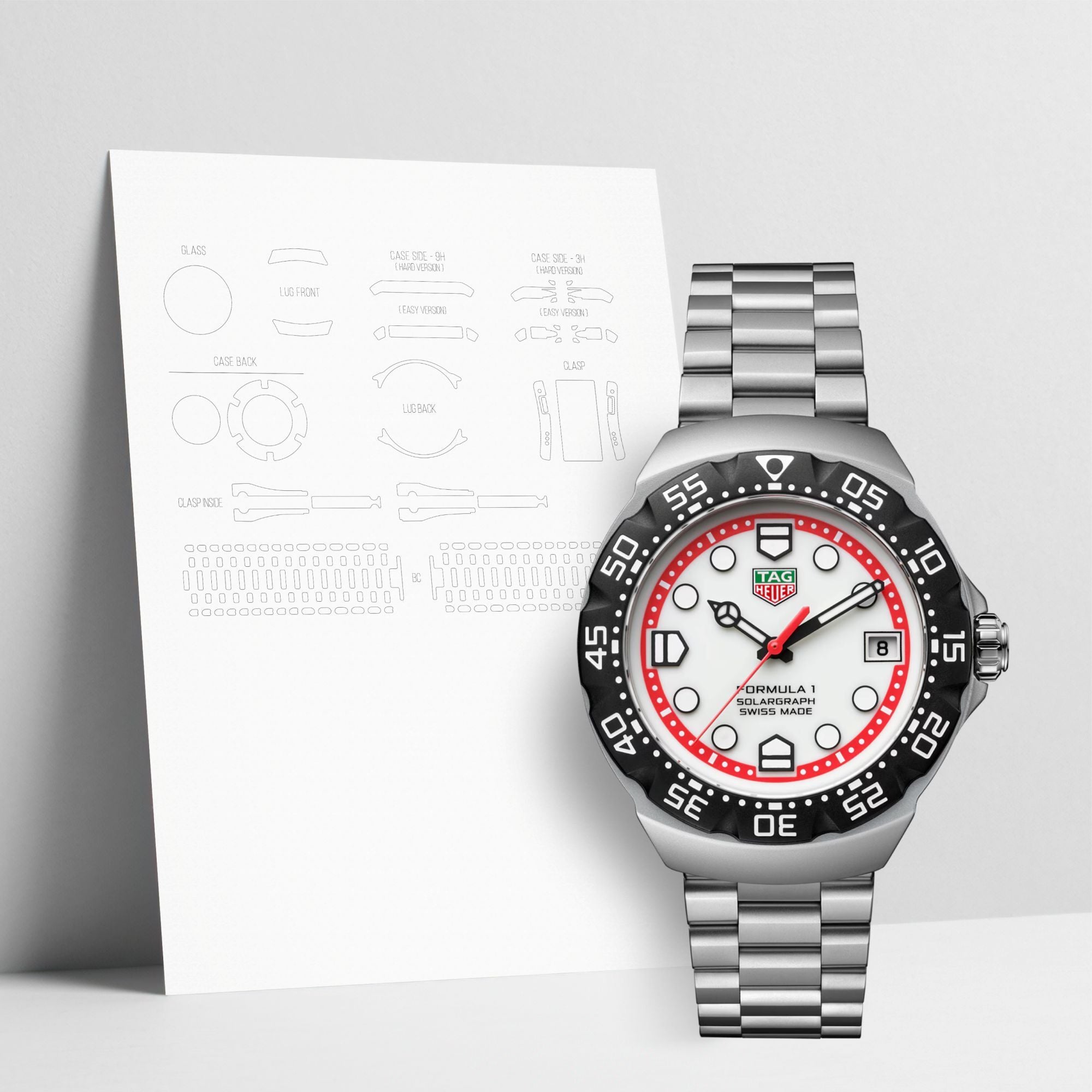 WATCHSHELL TAG HEUER FORMULA 1 WBY1111.BA0042 38MM PROTECTIVE FILM