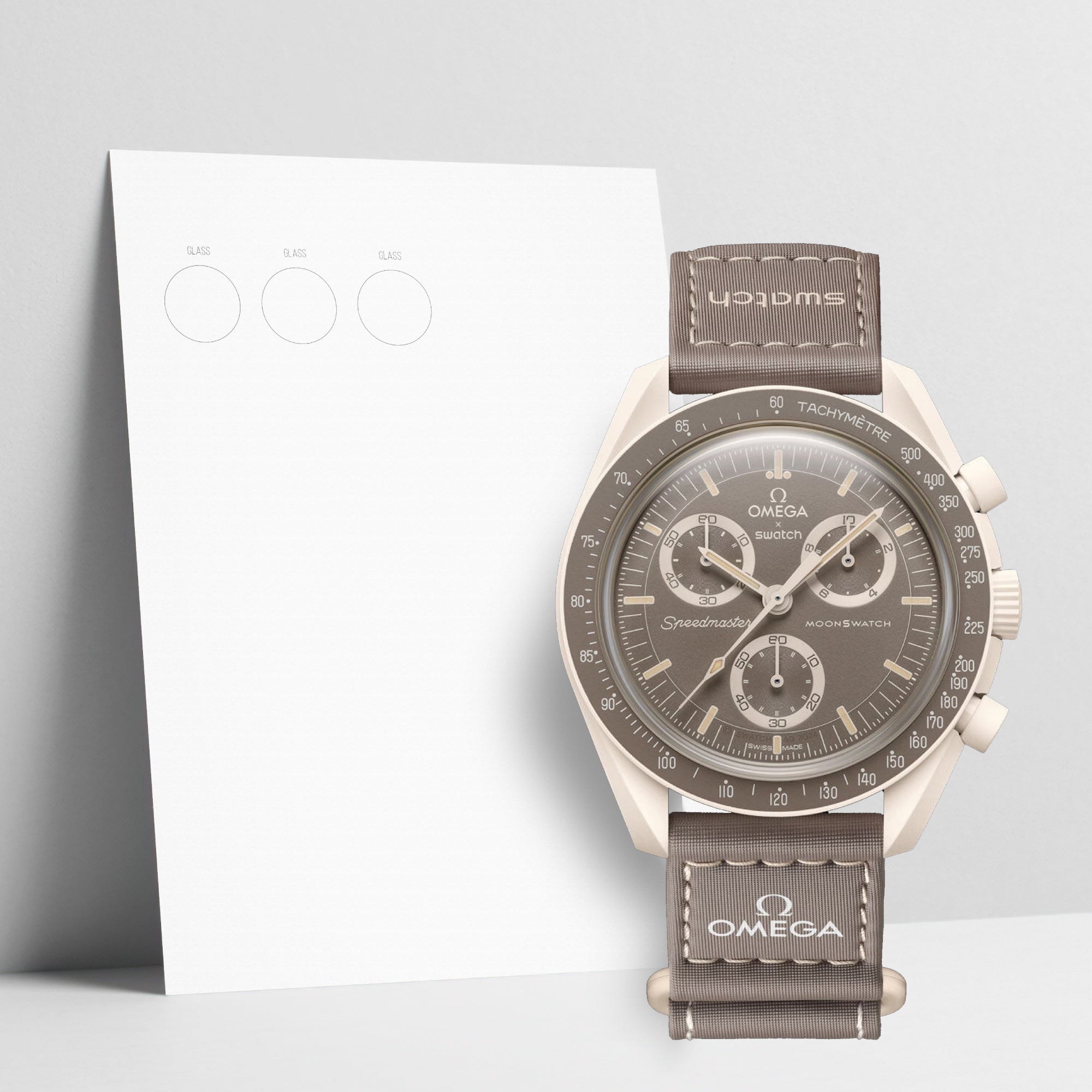 WATCHSHELL SWATCH MOONSWATCH SO33T103 42MM PROTECTIVE FILM