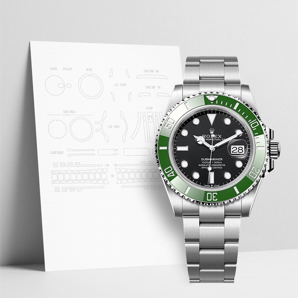 WATCHSHELL ROLEX SUBMARINER 126610LV 41MM OYSTER PROTECTIVE FILM