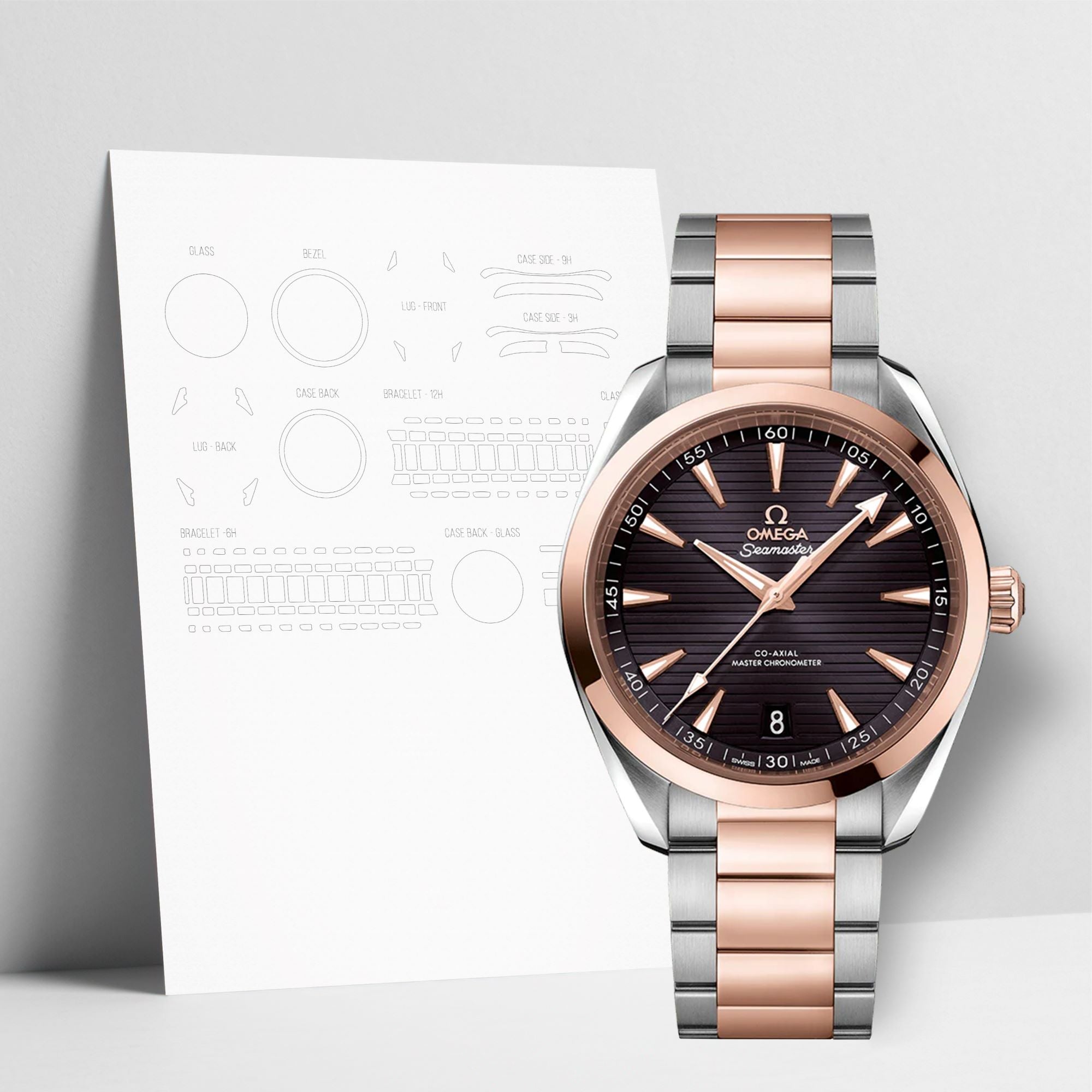 WATCHSHELL OMEGA AQUA TERRA 220.20.41.21.06.001 41MM PROTECTIVE FILM