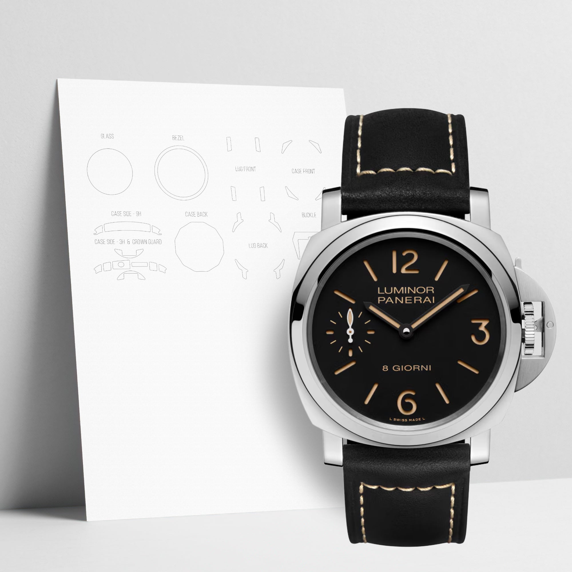 WATCHSHELL PANERAI LUMINOR PAM-00915 44MM PROTECTIVE FILM