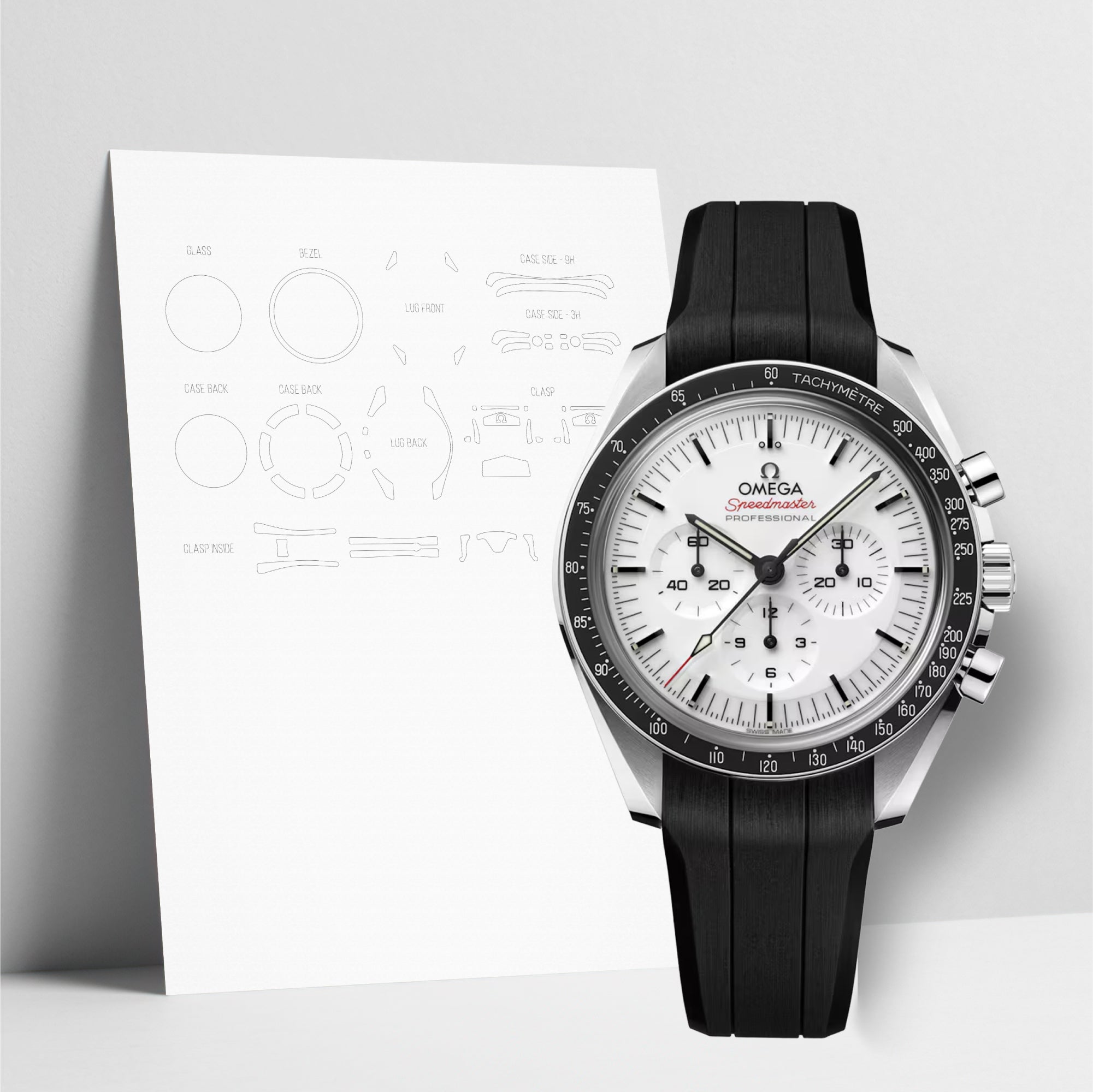 WATCHSHELL OMEGA MOONWATCH 310.32.42.50.04.001 42MM PROTECTIVE FILM