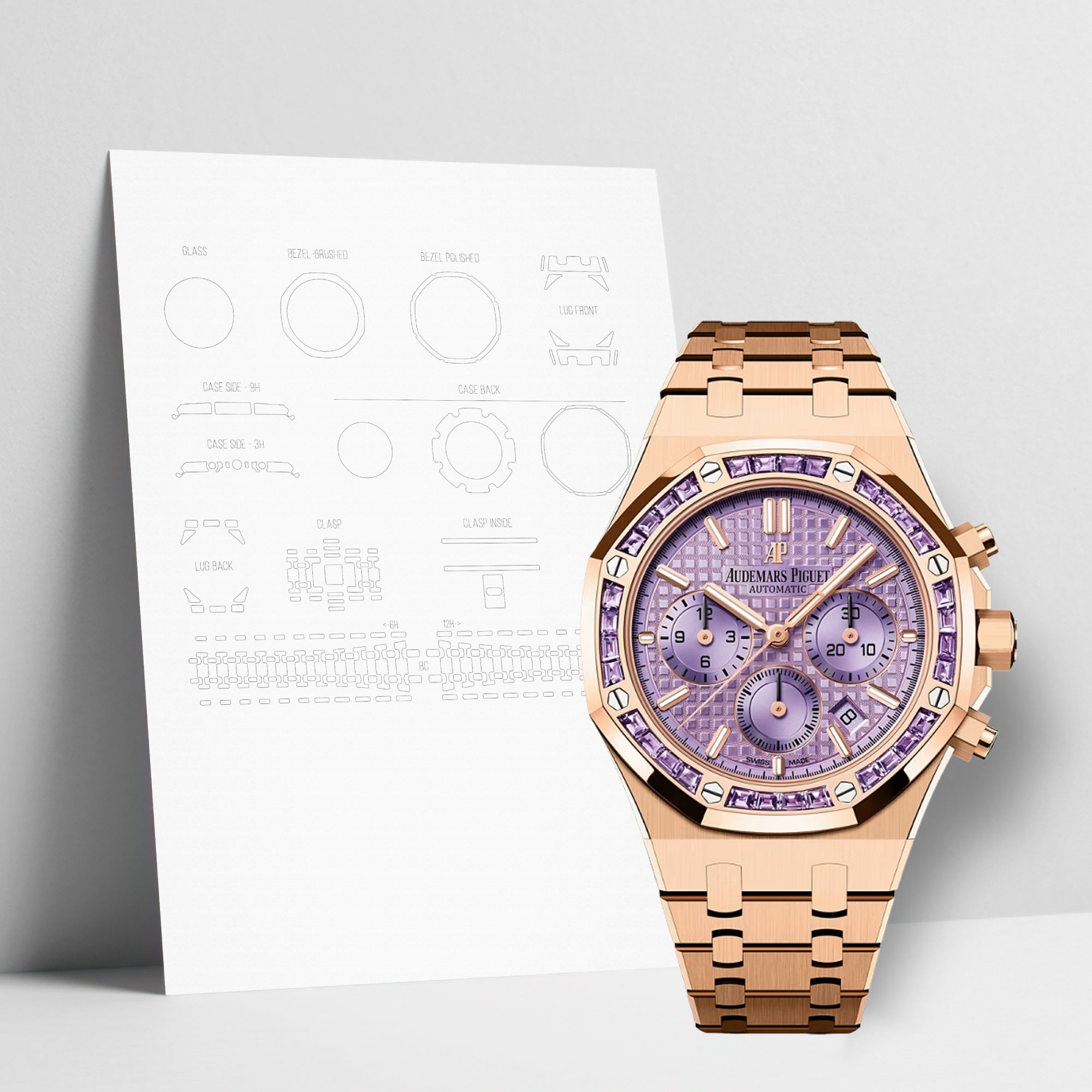 WATCHSHELL AUDEMARS PIGUET ROYAL OAK 26319OR.AY.1256OR.01 38MM PROTECTIVE FILM