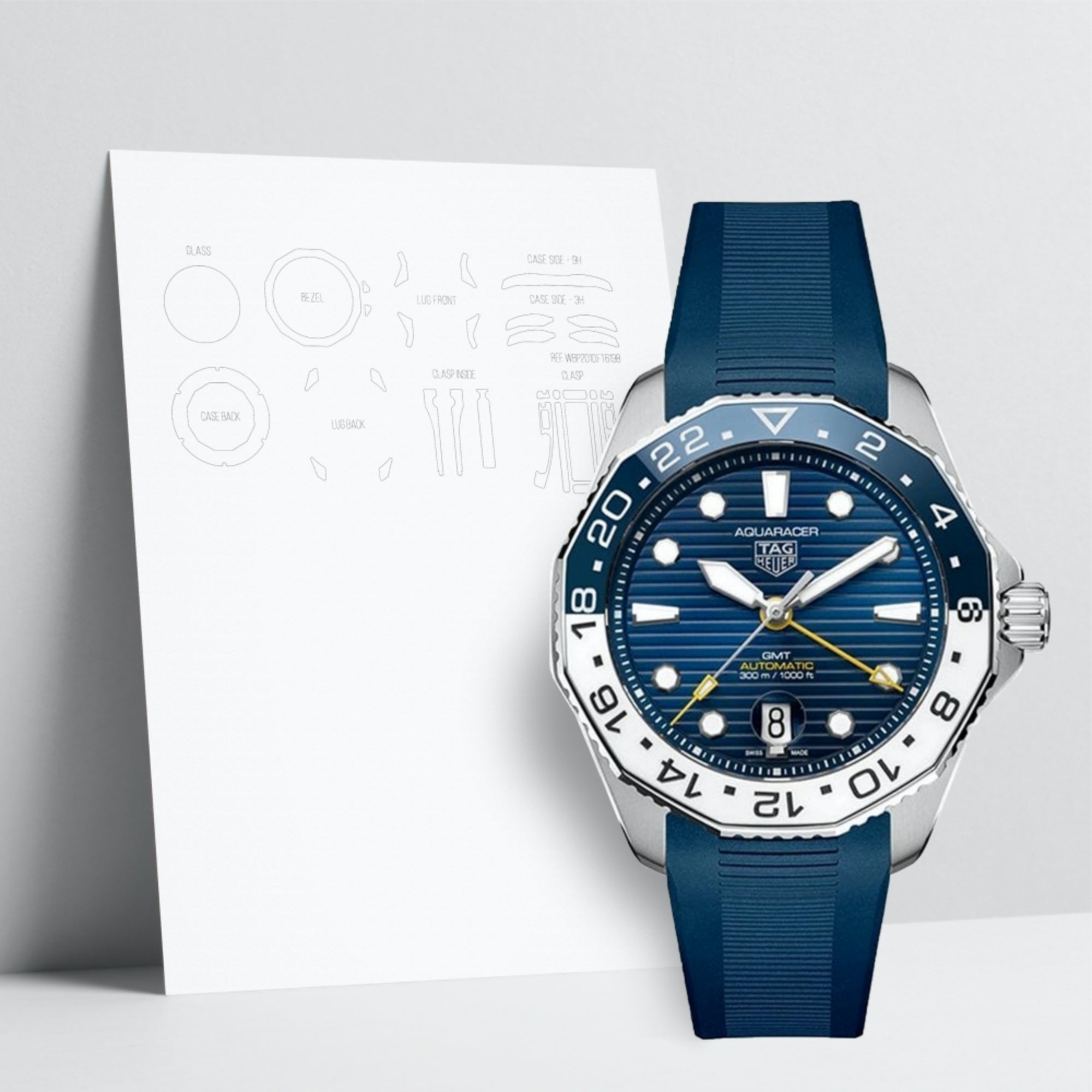 WATCHSHELL TAG HEUER AQUARACER WBP2010.FT6198 43MM PROTECTIVE FILM
