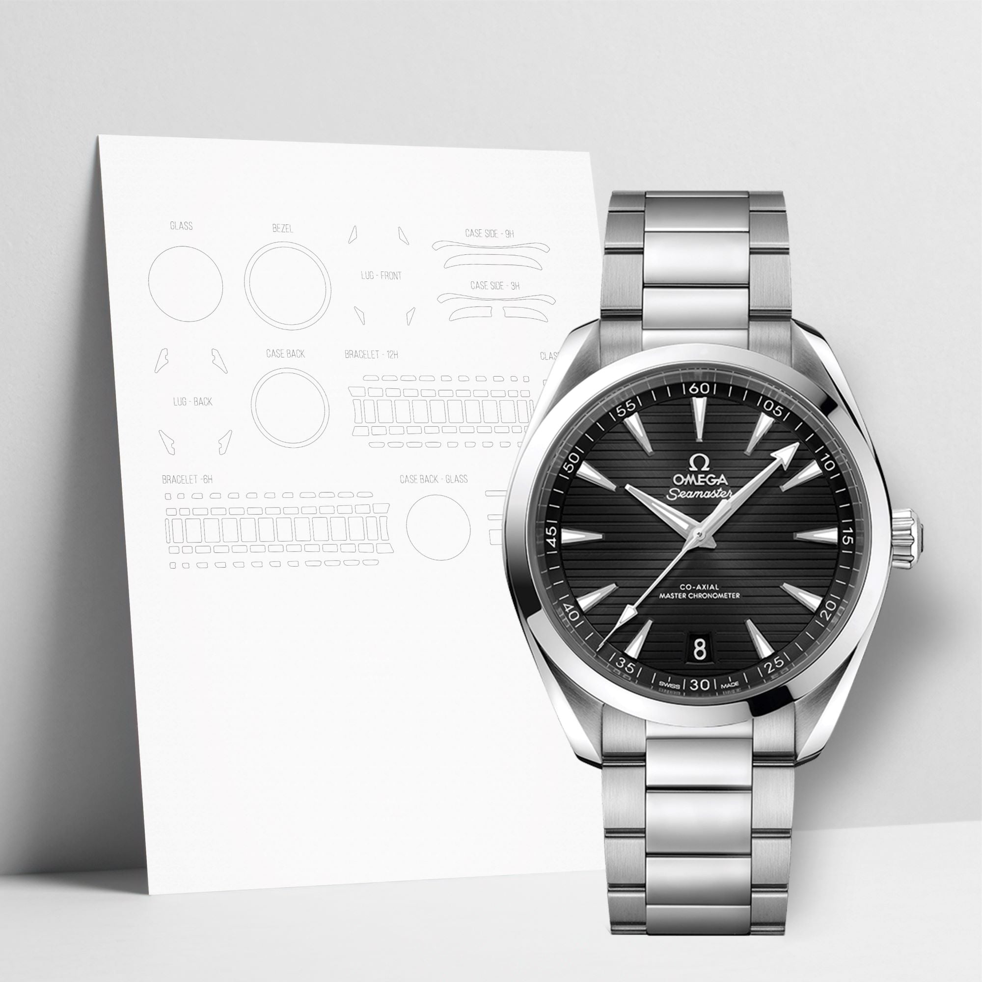 WATCHSHELL OMEGA AQUA TERRA 220.10.41.21.01.001 41MM PROTECTIVE FILM