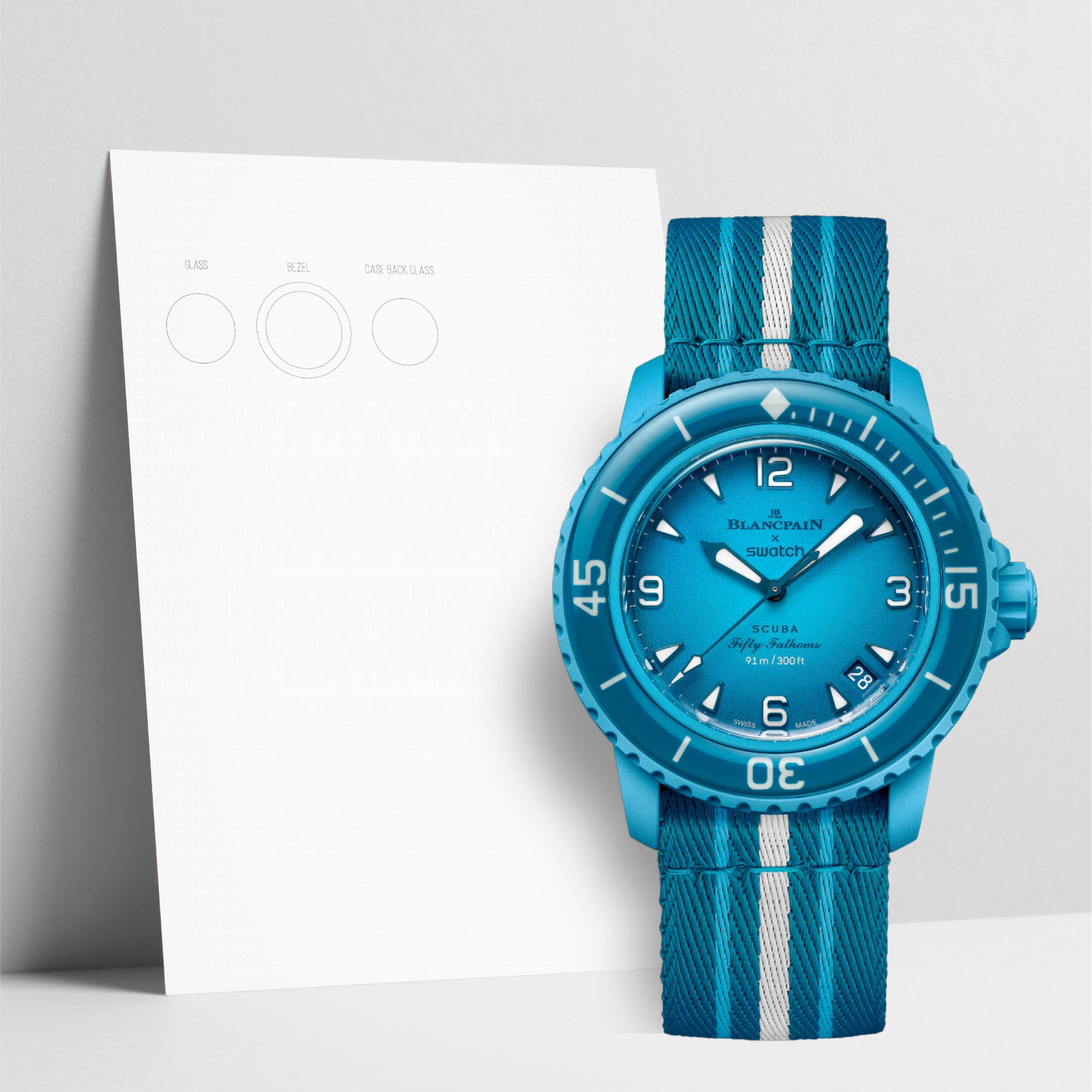 WATCHSHELL SWATCH SCUBA FIFTY FATHOMS SO35L400 42MM PROTECTIVE FILM