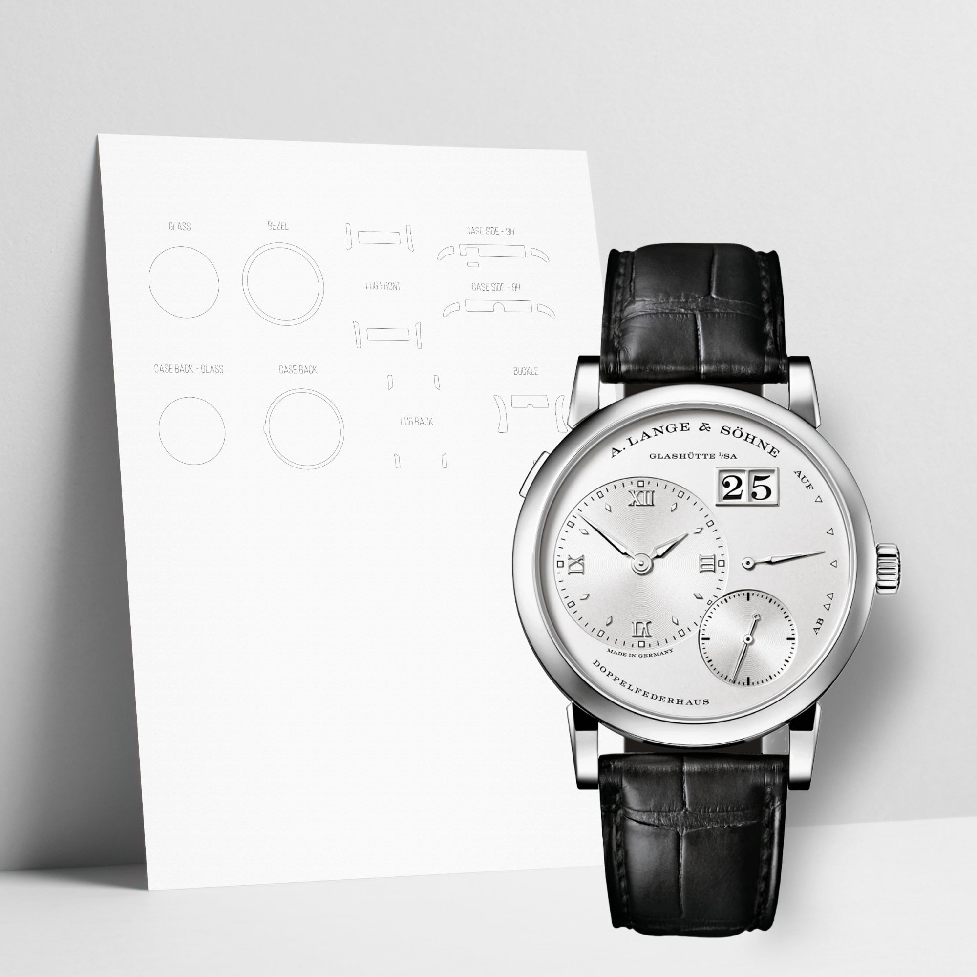 WATCHSHELL A. LANGE & SOHNE LANGE 1 191.039 38.5MM PROTECTIVE FILM