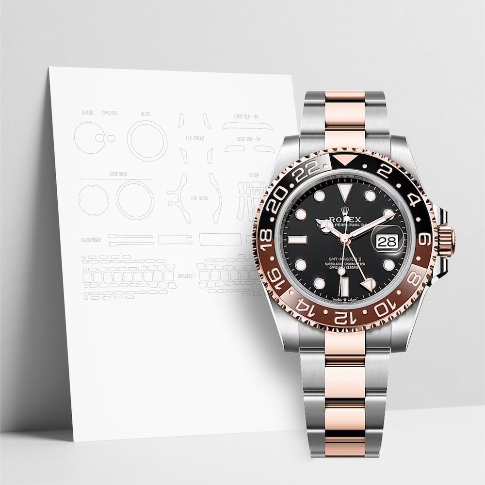 WATCHSHELL ROLEX GMT-MASTER II 126711CHNR 40MM OYSTER PROTECTIVE FILM
