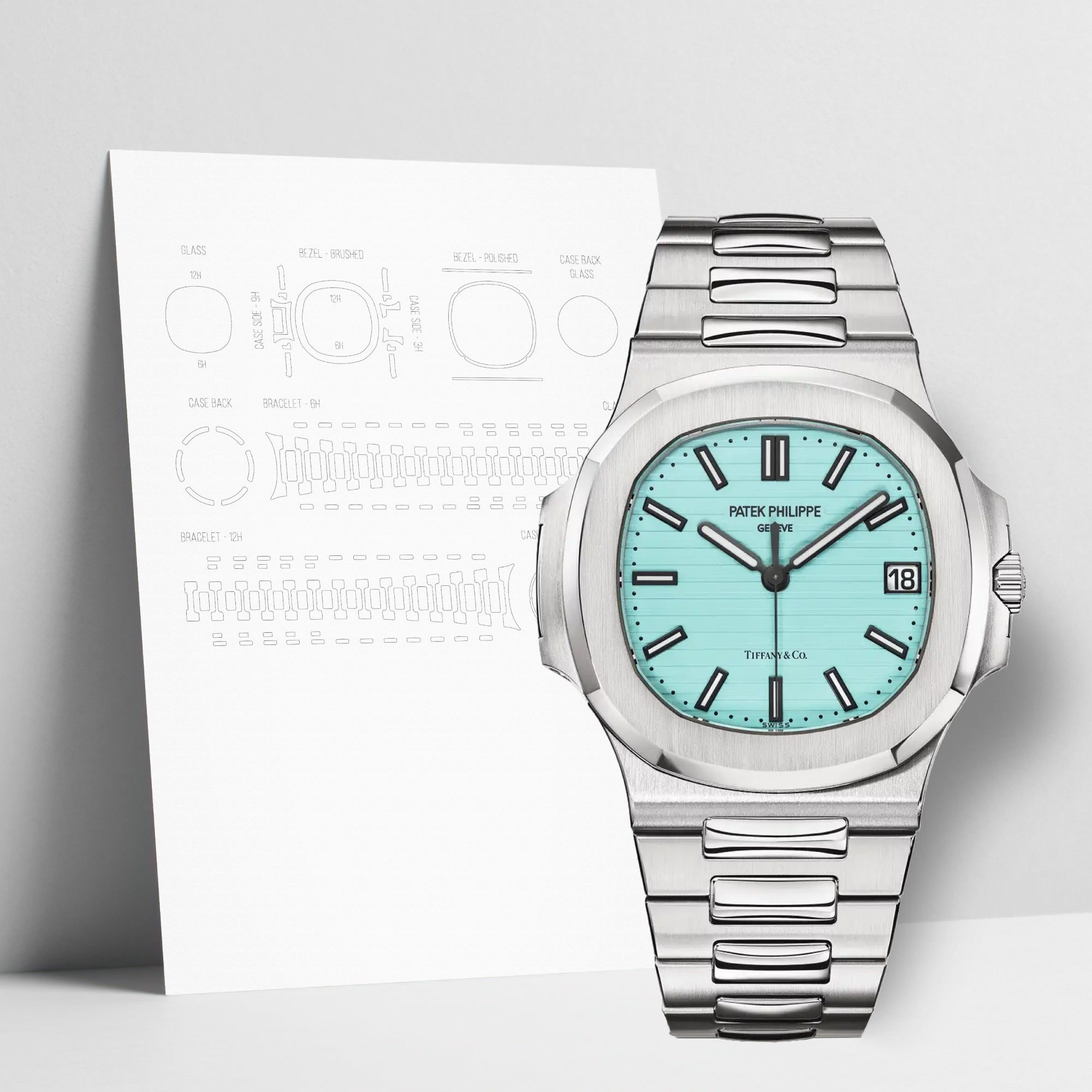 WATCHSHELL PATEK PHILIPPE NAUTILUS 5711/1A 40MM PROTECTIVE FILM