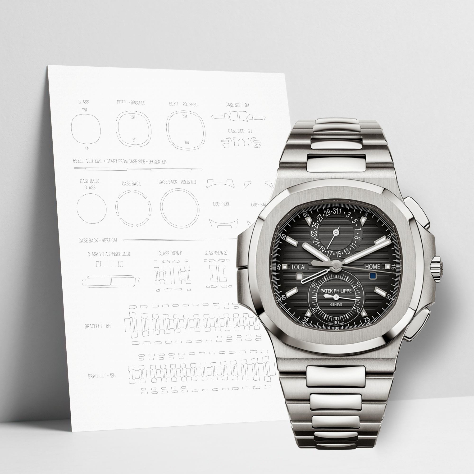 WATCHSHELL PATEK PHILIPPE NAUTILUS 5990/1A 40.5MM PROTECTIVE FILM