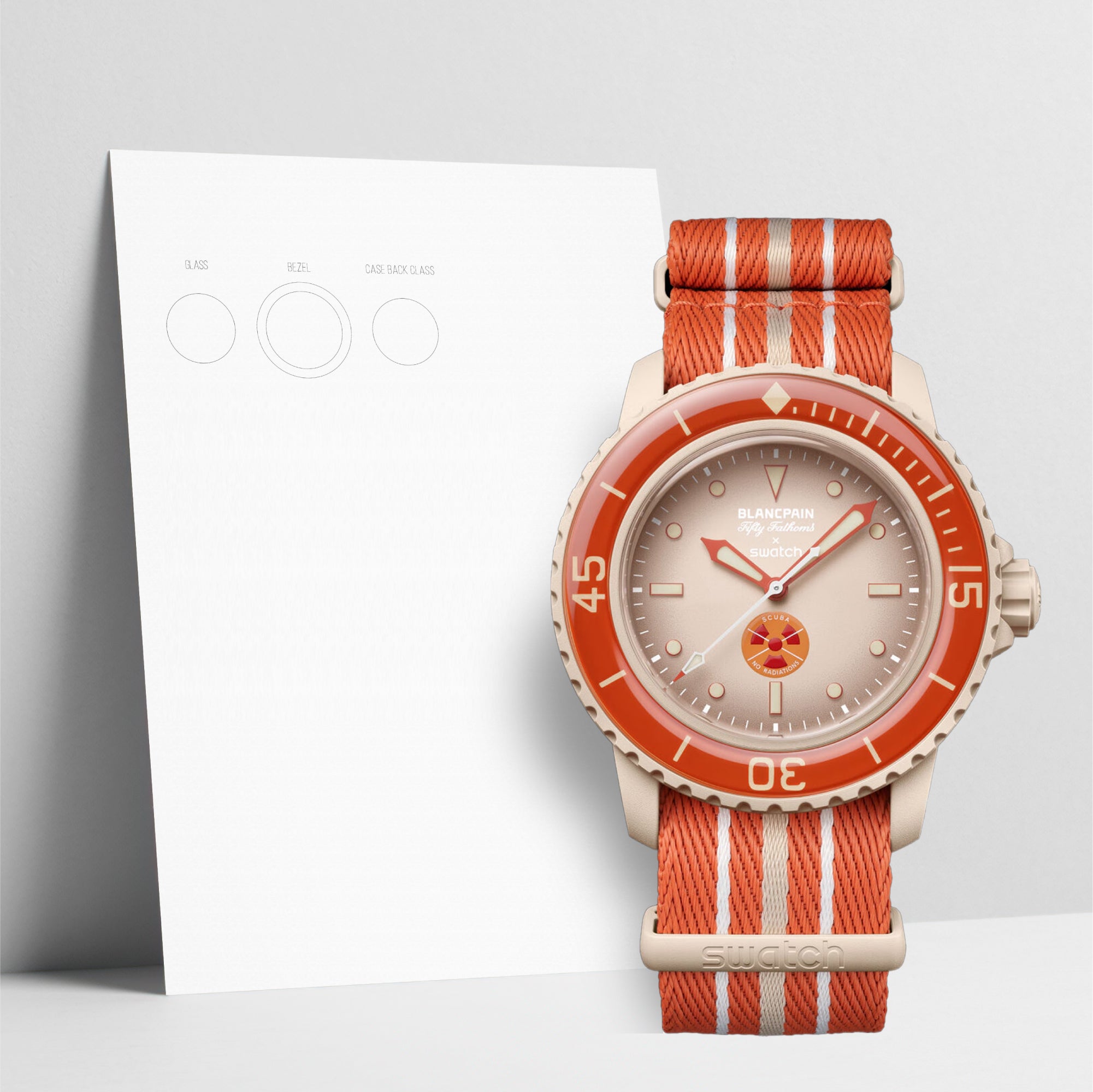WATCHSHELL SWATCH SCUBA FIFTY FATHOMS SO35N100 42MM PROTECTIVE FILM