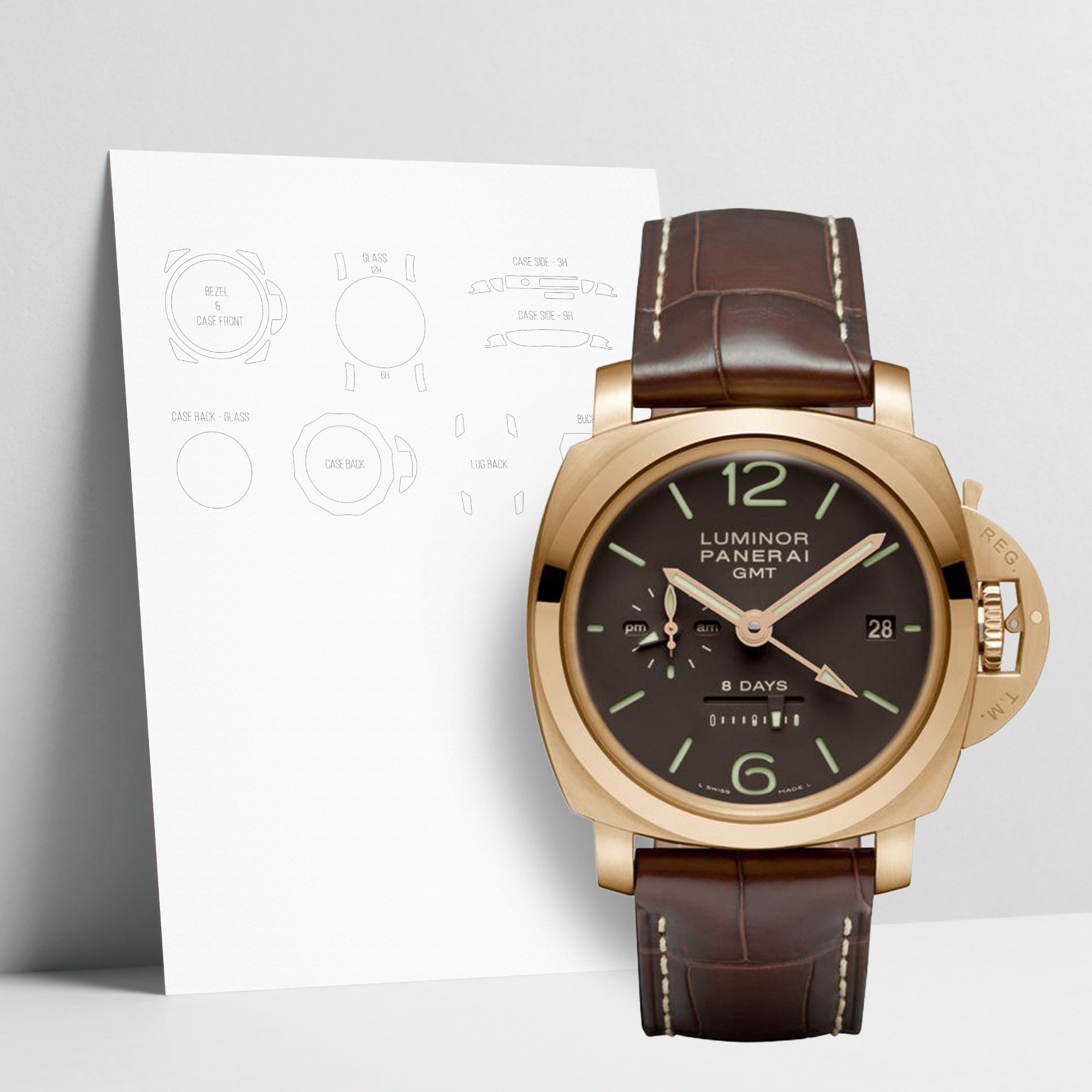 WATCHSHELL PANERAI LUMINOR PAM-00289 44MM PROTECTIVE FILM