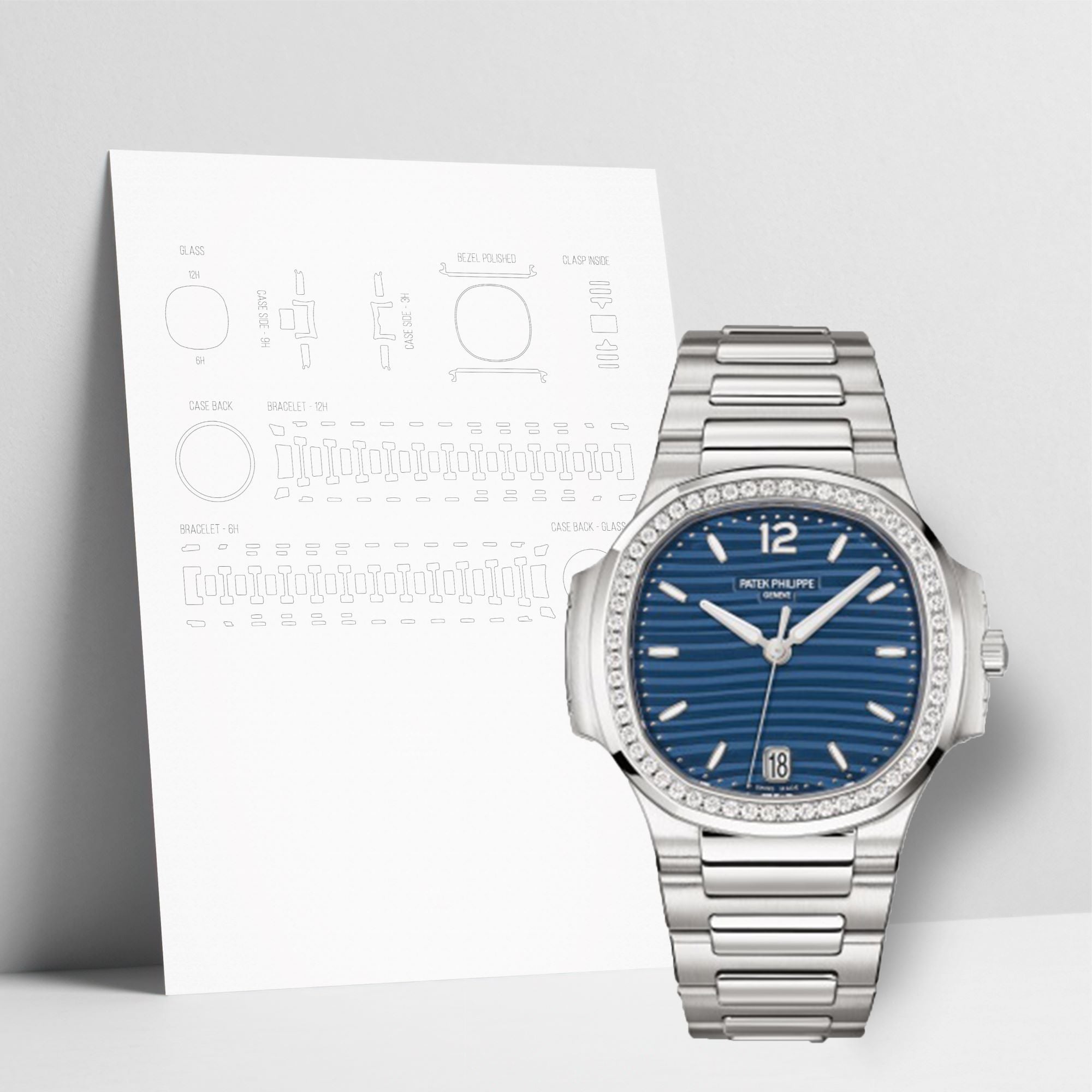 WATCHSHELL PATEK PHILIPPE NAUTILUS 7118/1200A 35.2MM PROTECTIVE FILM