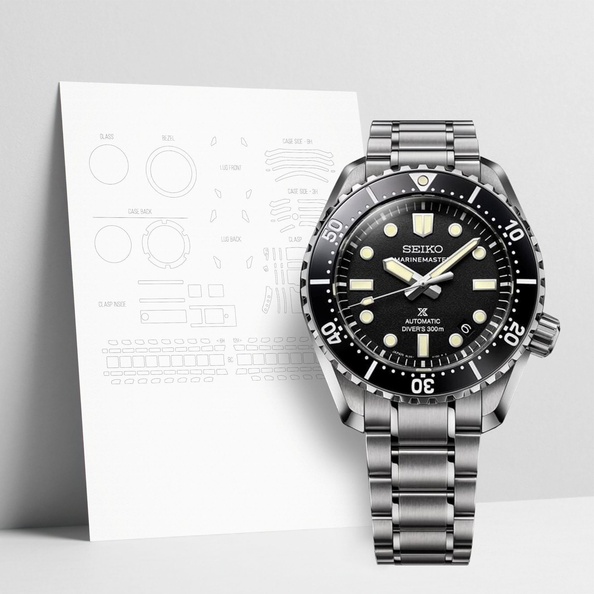 WATCHSHELL SEIKO MARINEMASTER SLA079 42.6MM PROTECTIVE FILM