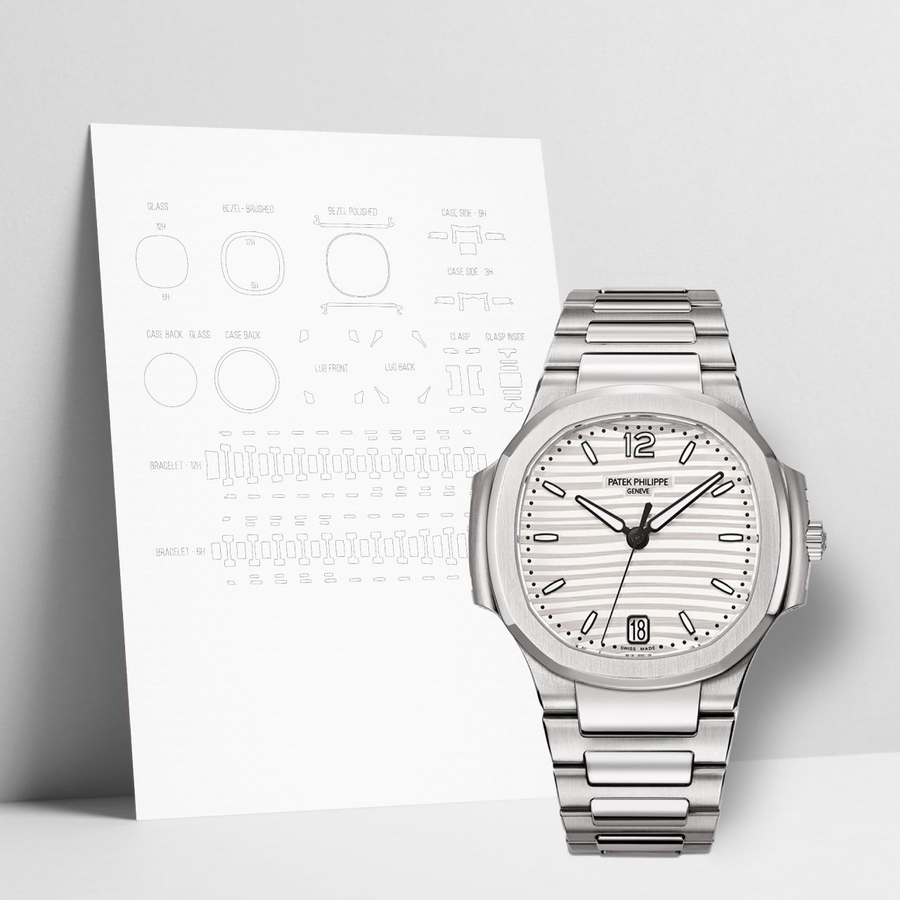 WATCHSHELL PATEK PHILIPPE NAUTILUS 7118/1A 35.2MM PROTECTIVE FILM